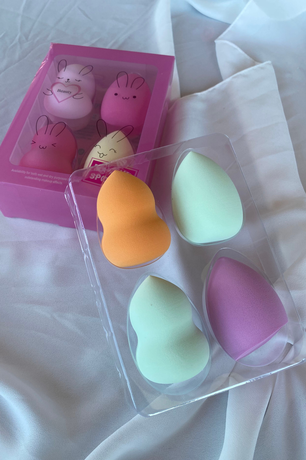 Pembe Renk 4´lü Makyaj Süngeri — صورتی TKSTR-MKYJ-SNGR-44 — تصویر 2 از 2