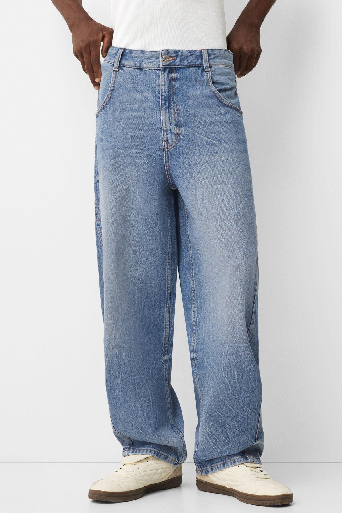 Bershka Super baggy jean Fiyat Yorumlar Trendyol