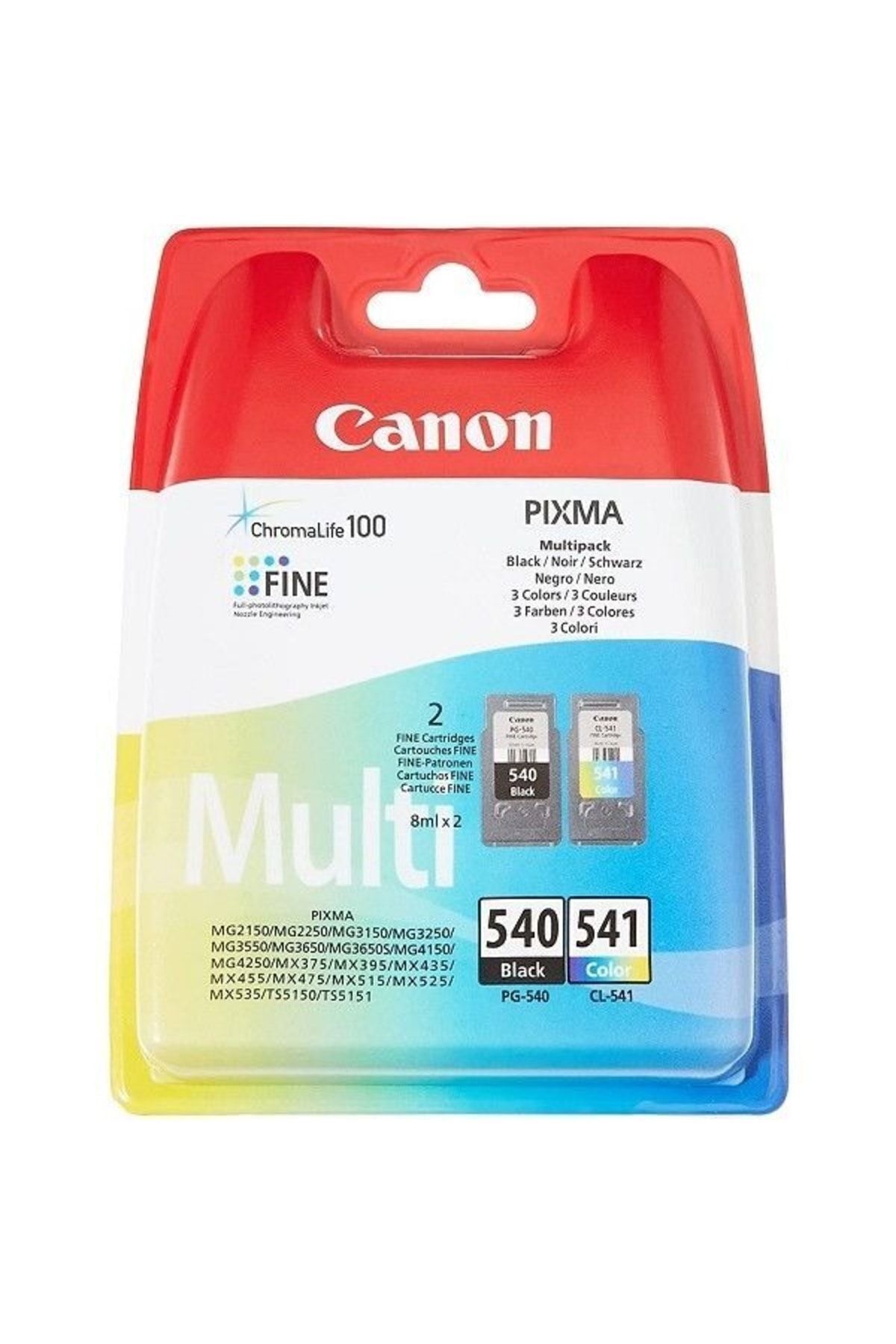 Canon Pg-540 Siyah Ve Cl-541 Renkli Orijinal Mürekkep Kartuş 2'li Paket 5225b006