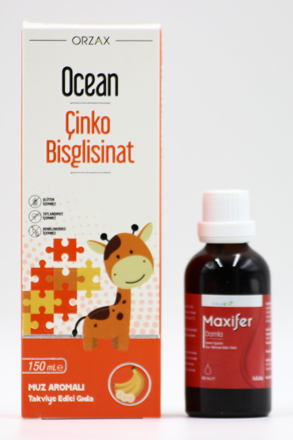 Orzax Ocean Çinko Bisglisinat - Maxifer Damla 50 mL - Doğal Üzüm