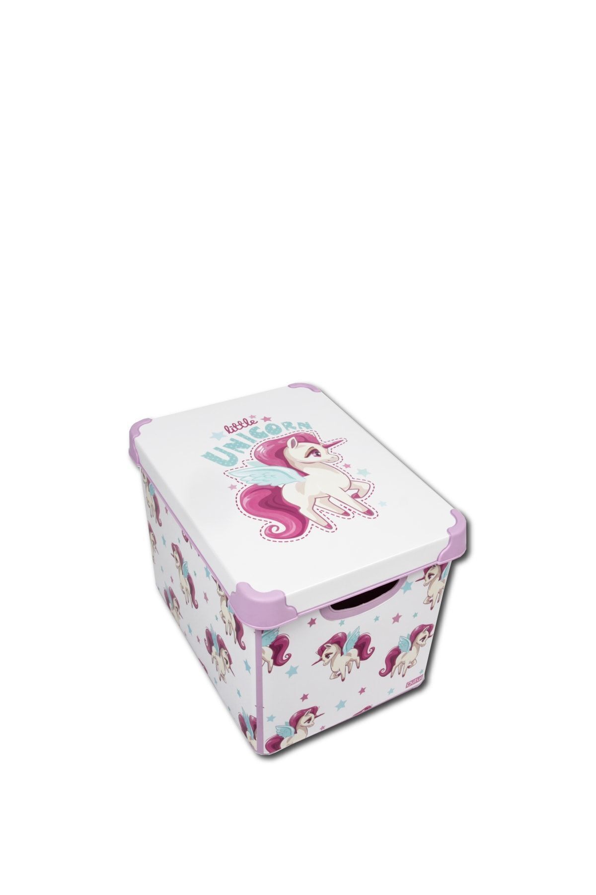 QUTU-Unicorn Patterned 3 Piece Decorative Storage Box Set - Style Box 2