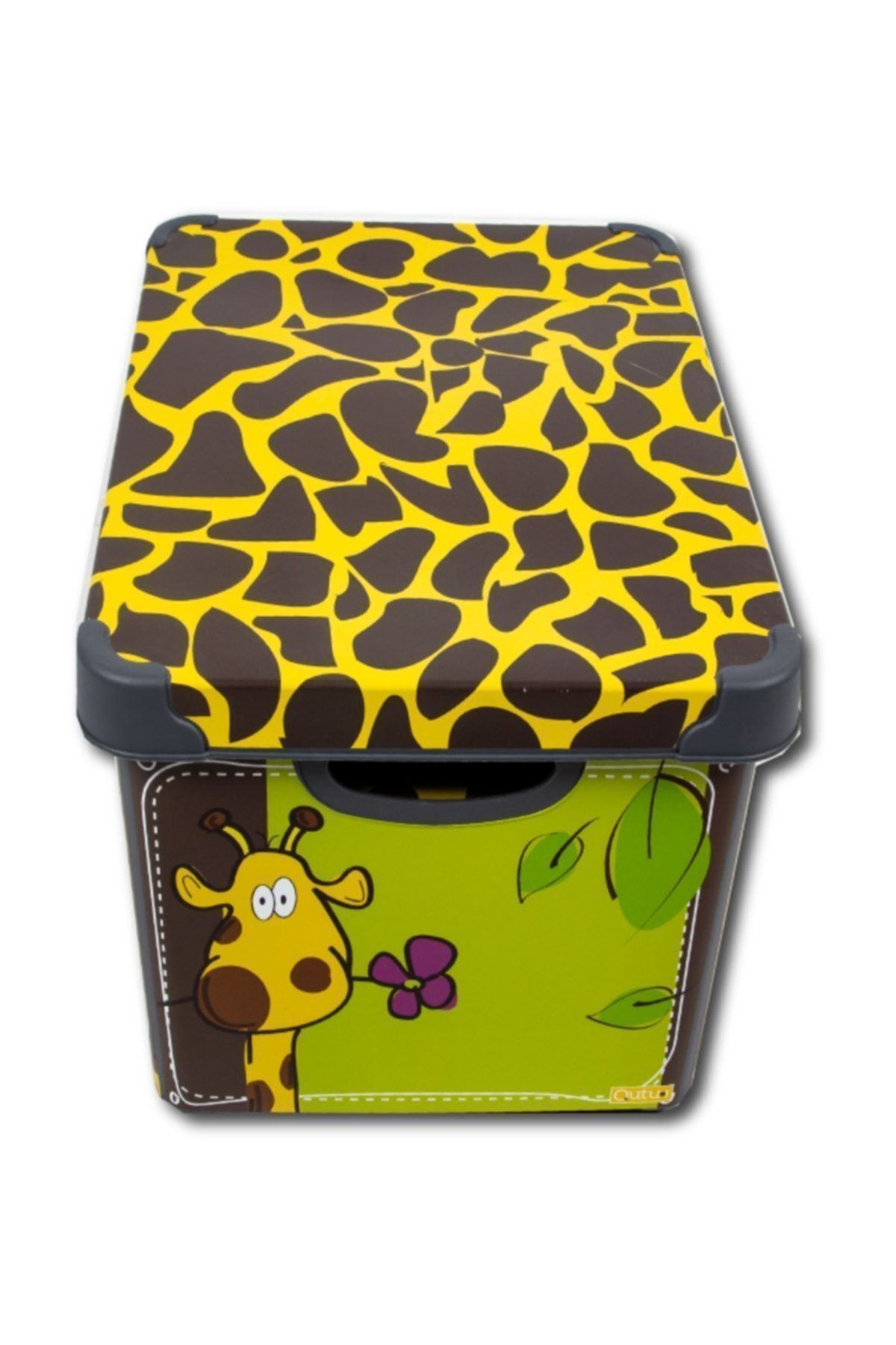 QUTU-Style Box Giraffe Patterned 20 L Decorative Storage Box 3
