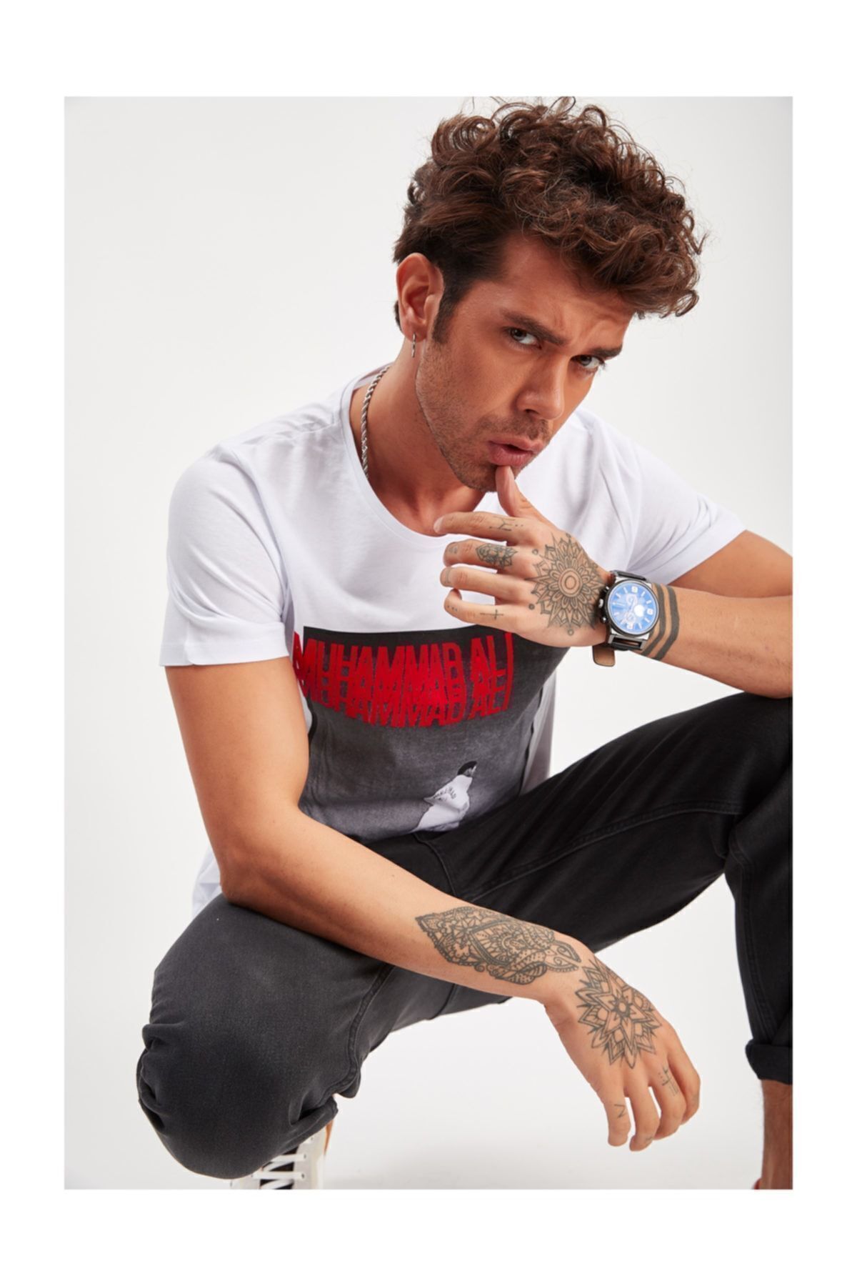 Beyaz Baskılı T-Shirt | ME20S214836
