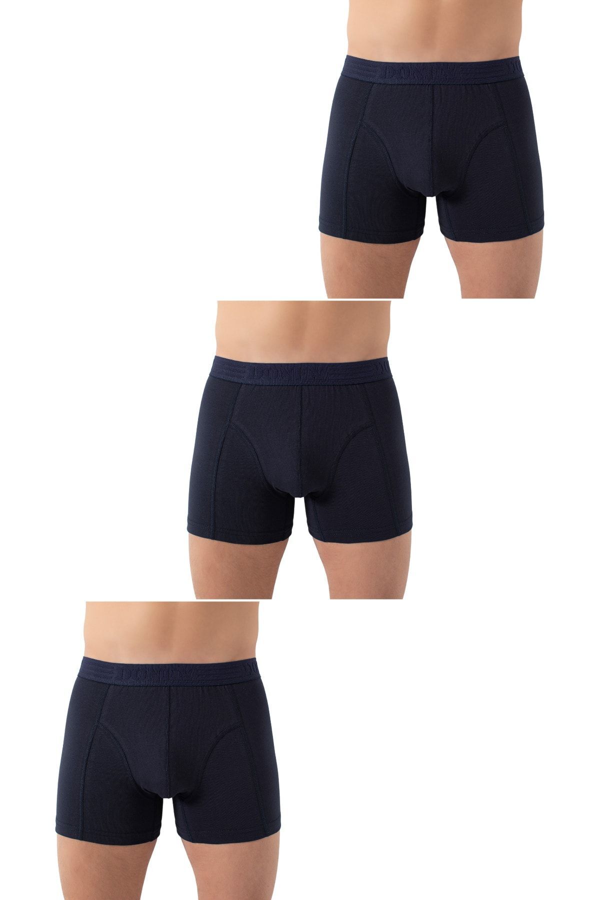 باکسر مردانه آبی سرمه ای Özlem & Donex | 2350 اورجینال - تصویر 3