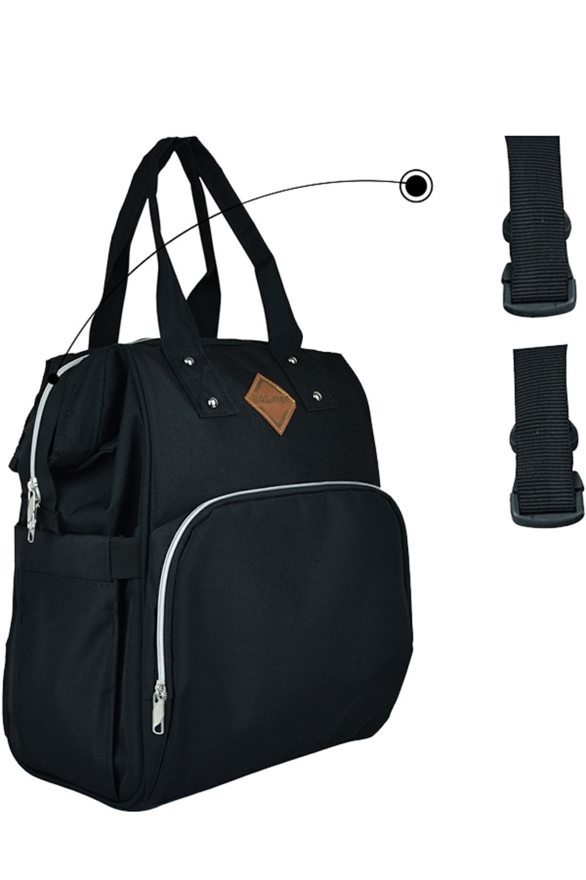 Bagimoo Anne Bebek Bakım Sırt Çantası Biberon Termoslu Sıvı Geçirmez Bebek Çantası fotoğrafı 3 (önizleme)