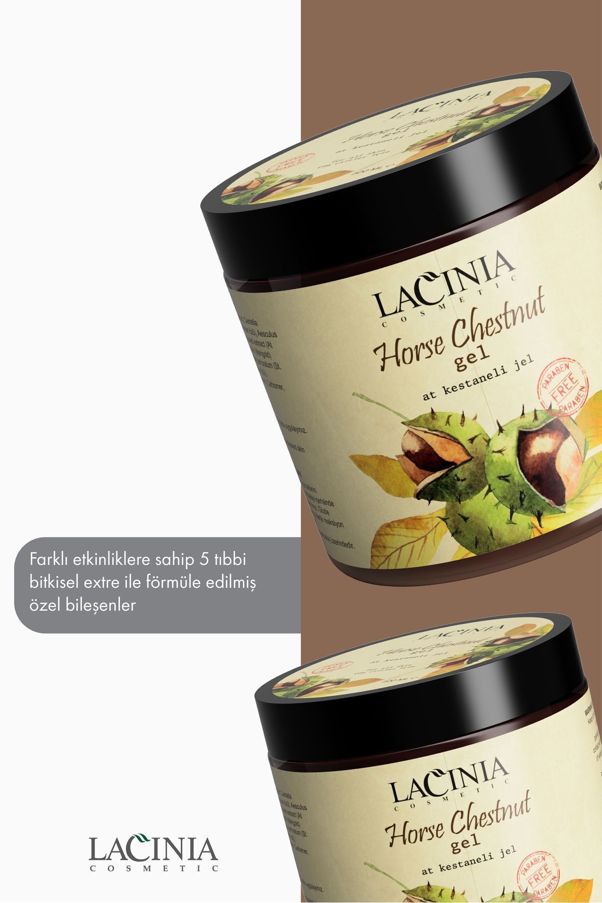 ژل شاه بلوط اسبی 500 میلی لیتر Lacinia