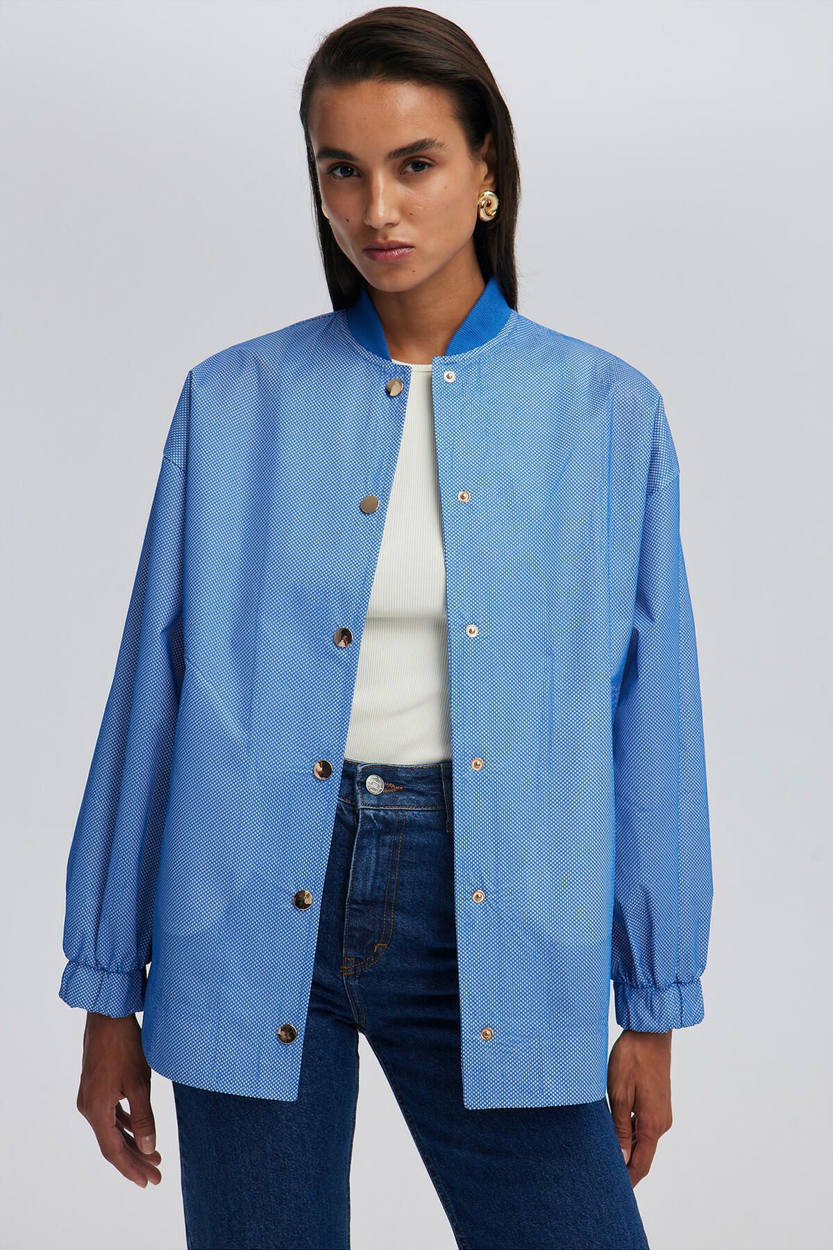 Touché Privé-Mesh Bomber Jacket - Comfortable Fit and Stylish Design 1