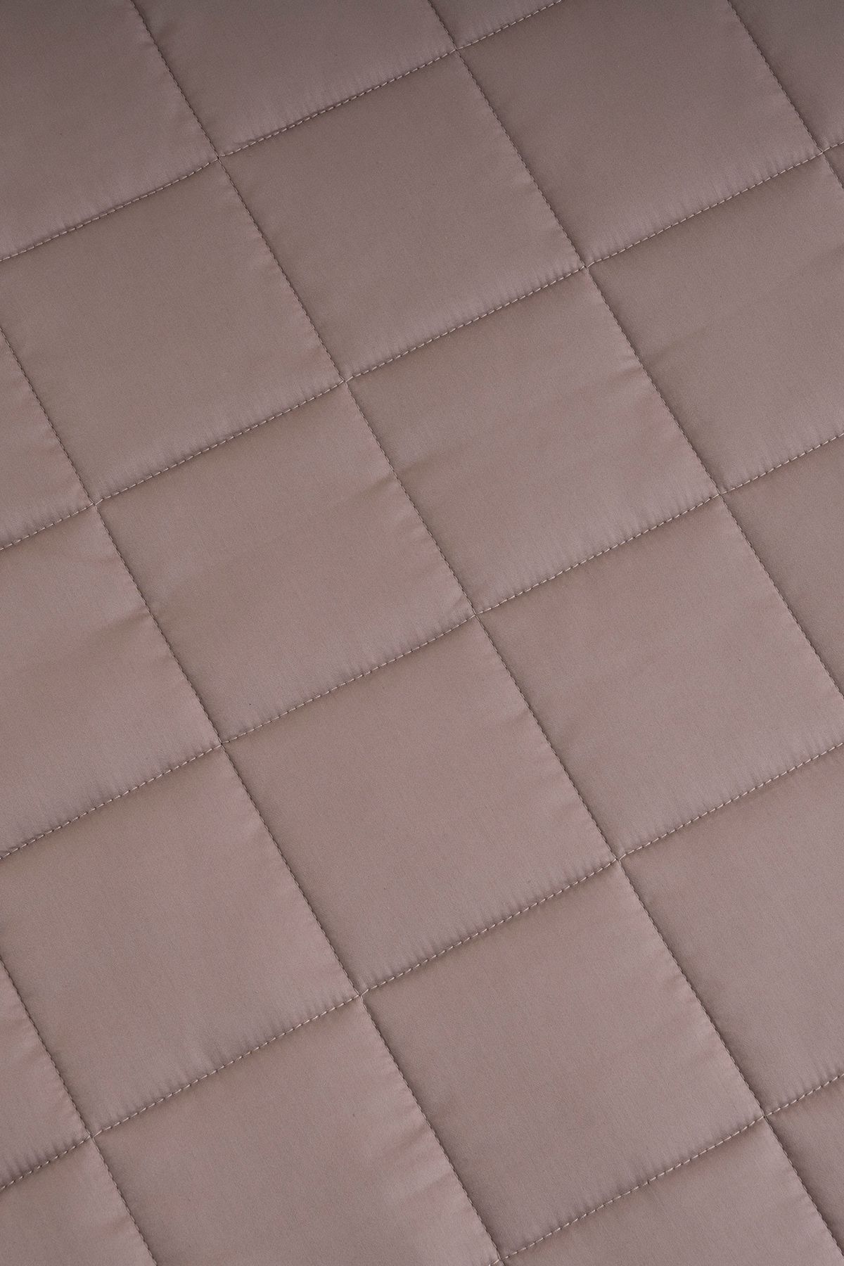 Penelope-Stone Color 100% Cotton Satin Bedspread - 300X280 cm Lia Series 6