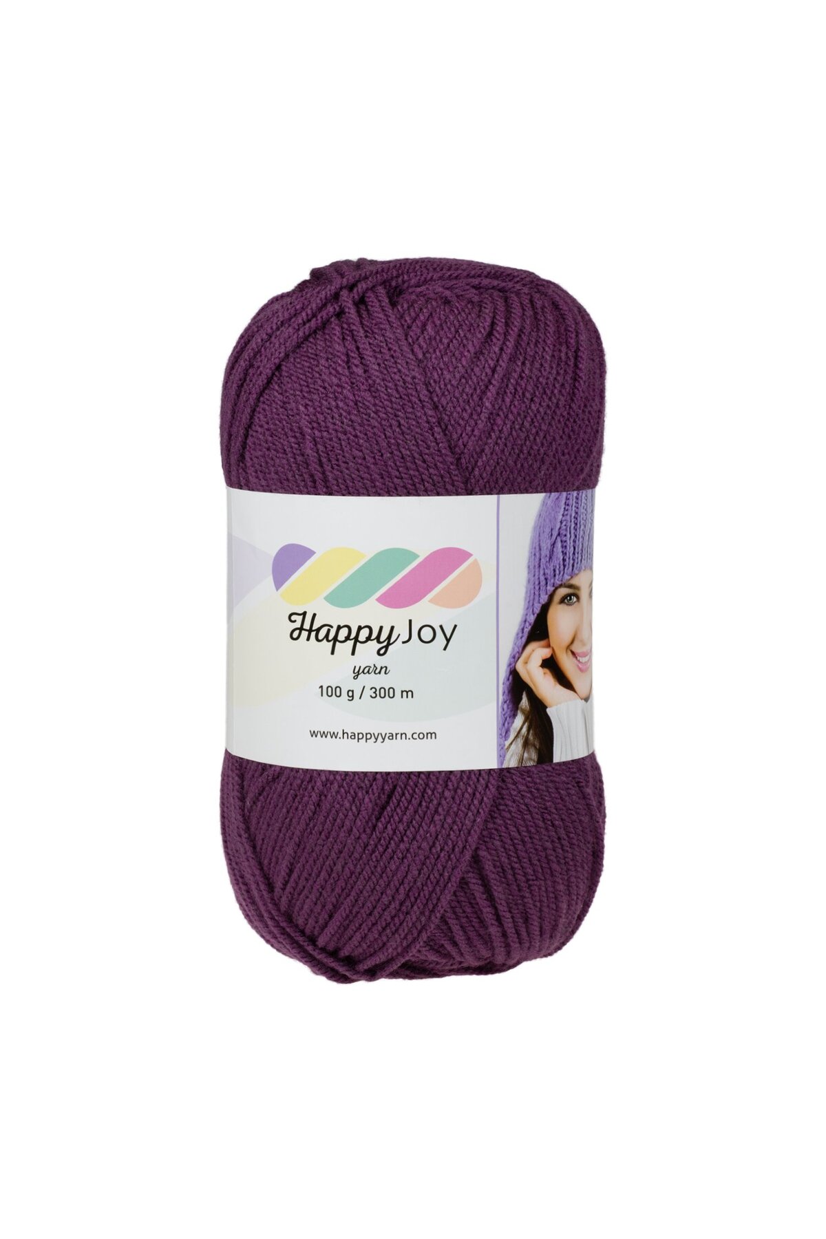Kürkçü Han Happy Joy 100gr 300m El Örgü İpi Mor HJ075