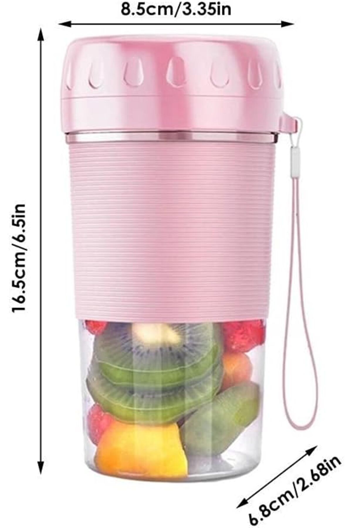 Generic-Fruit Juicer Machine USB Electric Fruit Juicer Mini Juicer Household Portable Juicer Food Processor 3