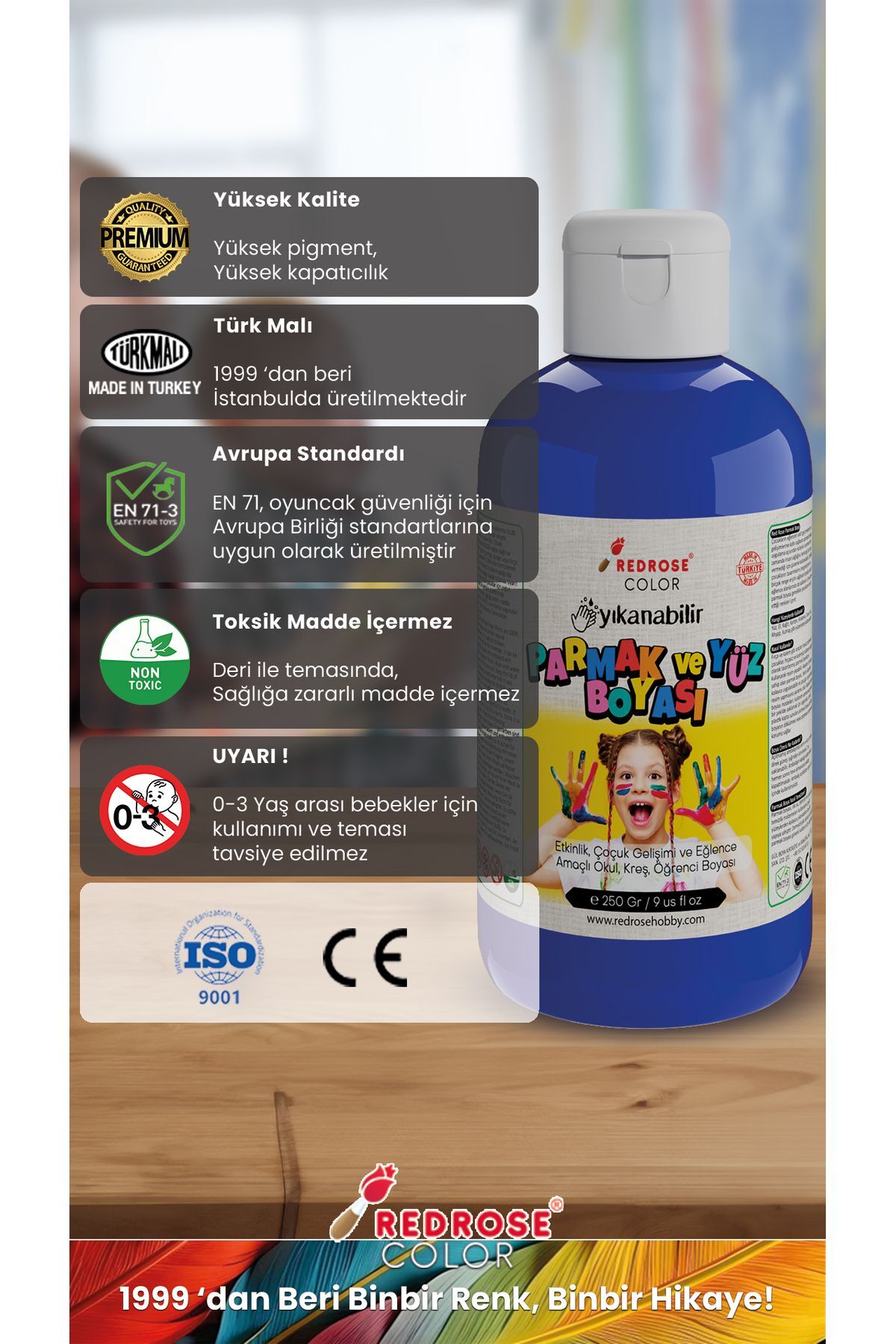 موی رنگی موی ۲۵۰ گرم قابل شستشو، دارای گواهی EN-71، بدون مواد سمی، مناسب برای کودکان و مهد کودک