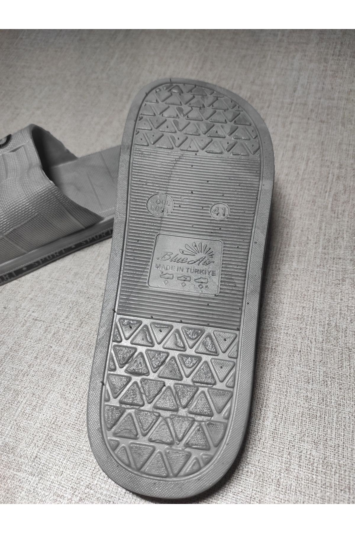 CNR-İnciButik Boxer - CNR Non-Slip Plastic Silver Color Men's Slippers trend 2