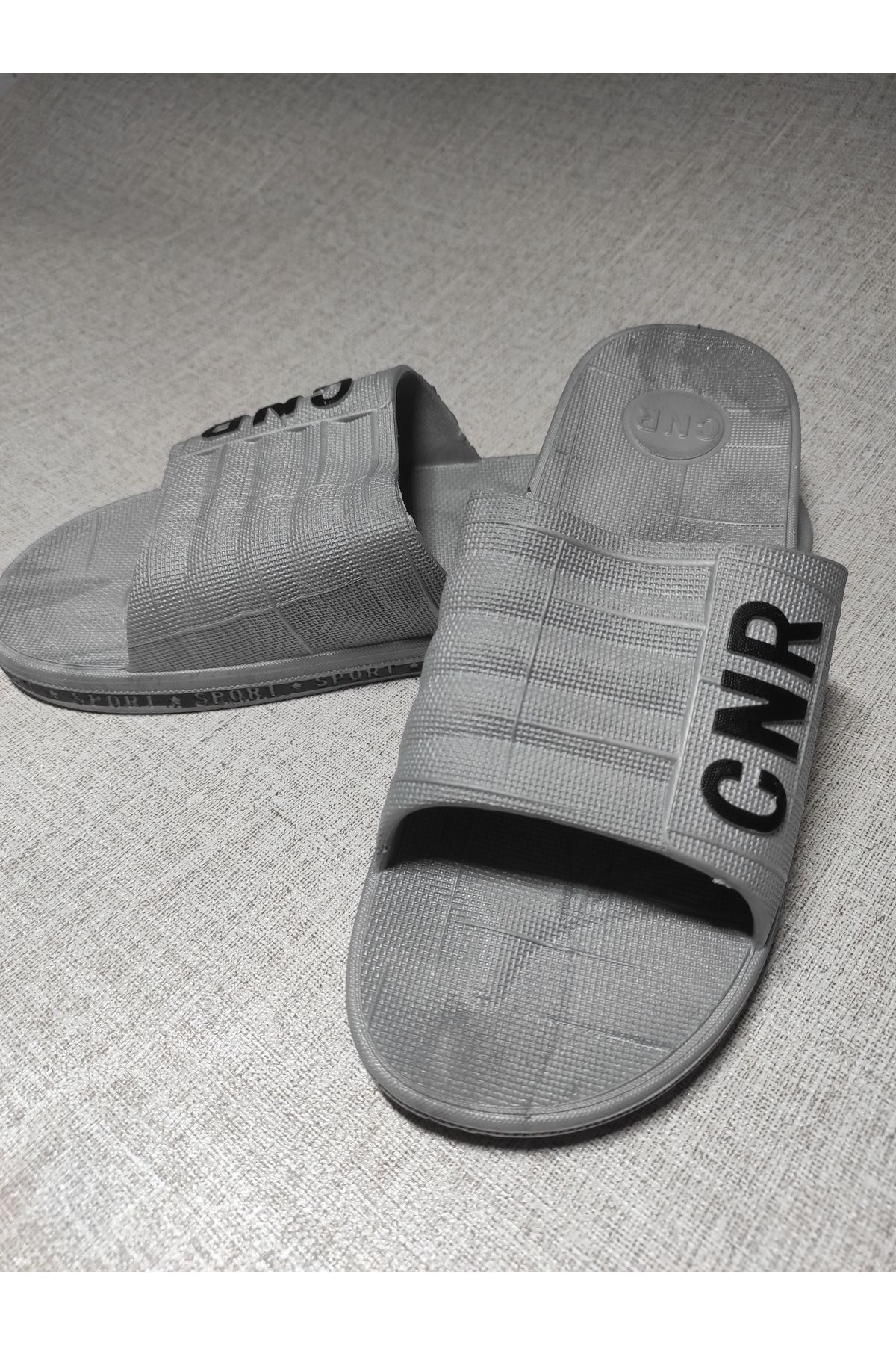 CNR-İnciButik Boxer - CNR Non-Slip Plastic Silver Color Men's Slippers trend 1