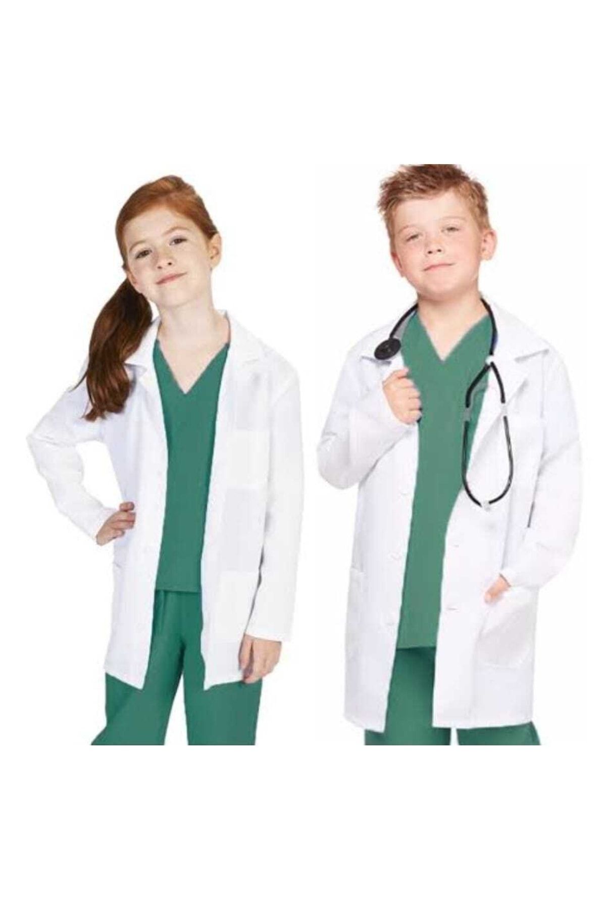 RM Çocuk Ünifoa Beyaz Doktor Hemşire Öğretmen Kostümü