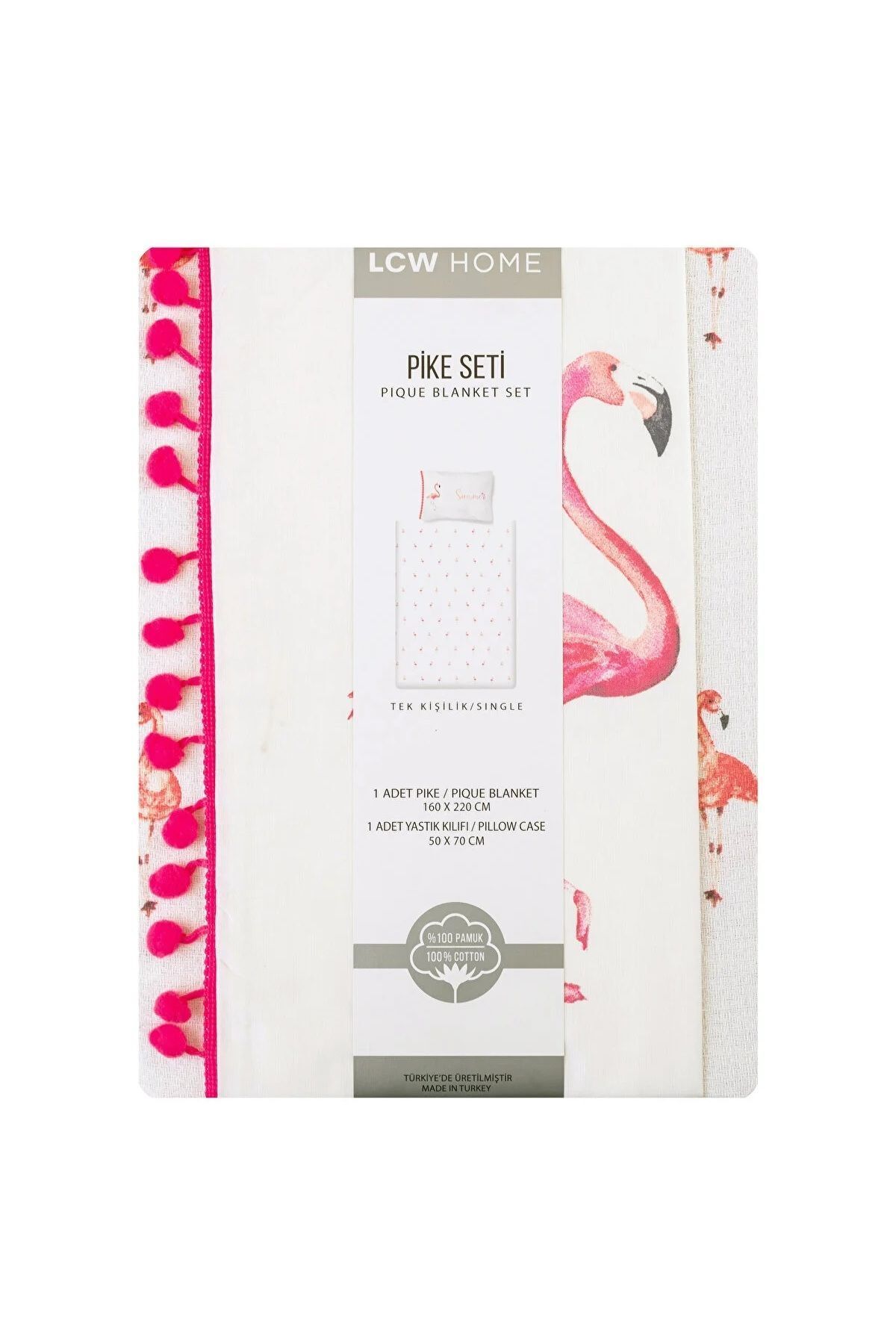 LC Waikiki-LCW HOME Flamingo Printed - Set unic Ranforce Pique 6