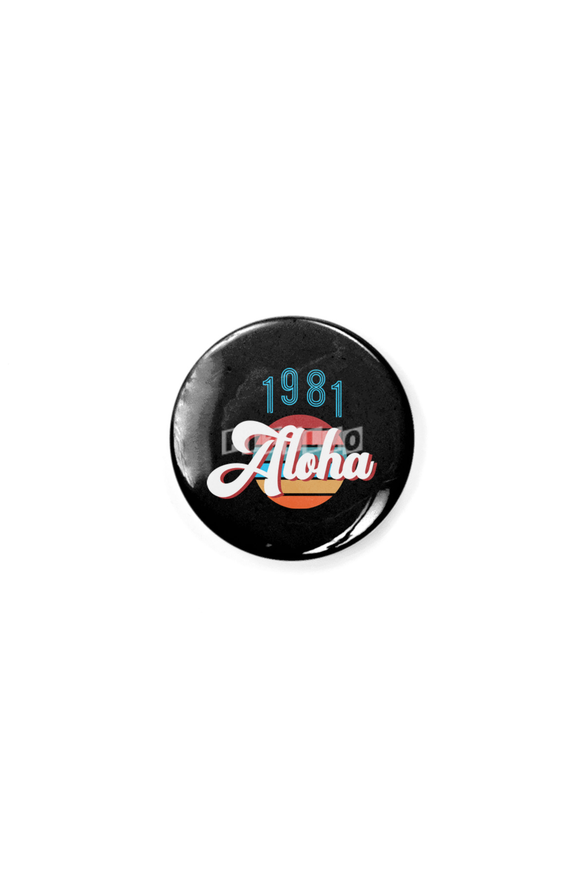 Retro Vintage Summer Aloha 1981 Badge