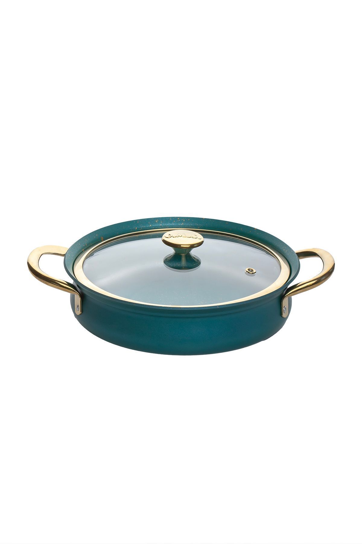 OMS-3724 Copper Stew and Sauce Set - Set of 3 with Fireproof and Non-Stick Granite Glass Lid 6