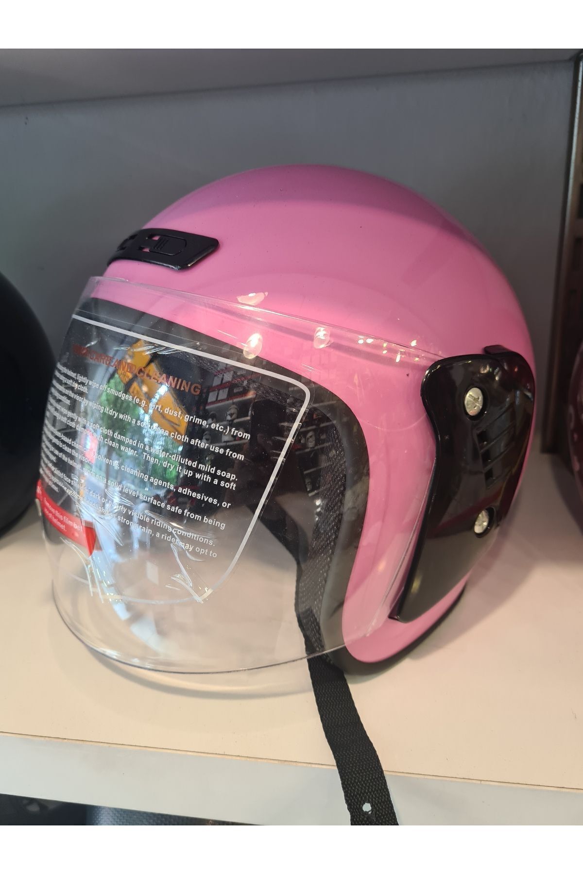 Kask-- !!!Big Size!!!Half Pink Helmet Large Size (PLEASE YOU GET IT THAT HEAD IS SMALL!!) 2