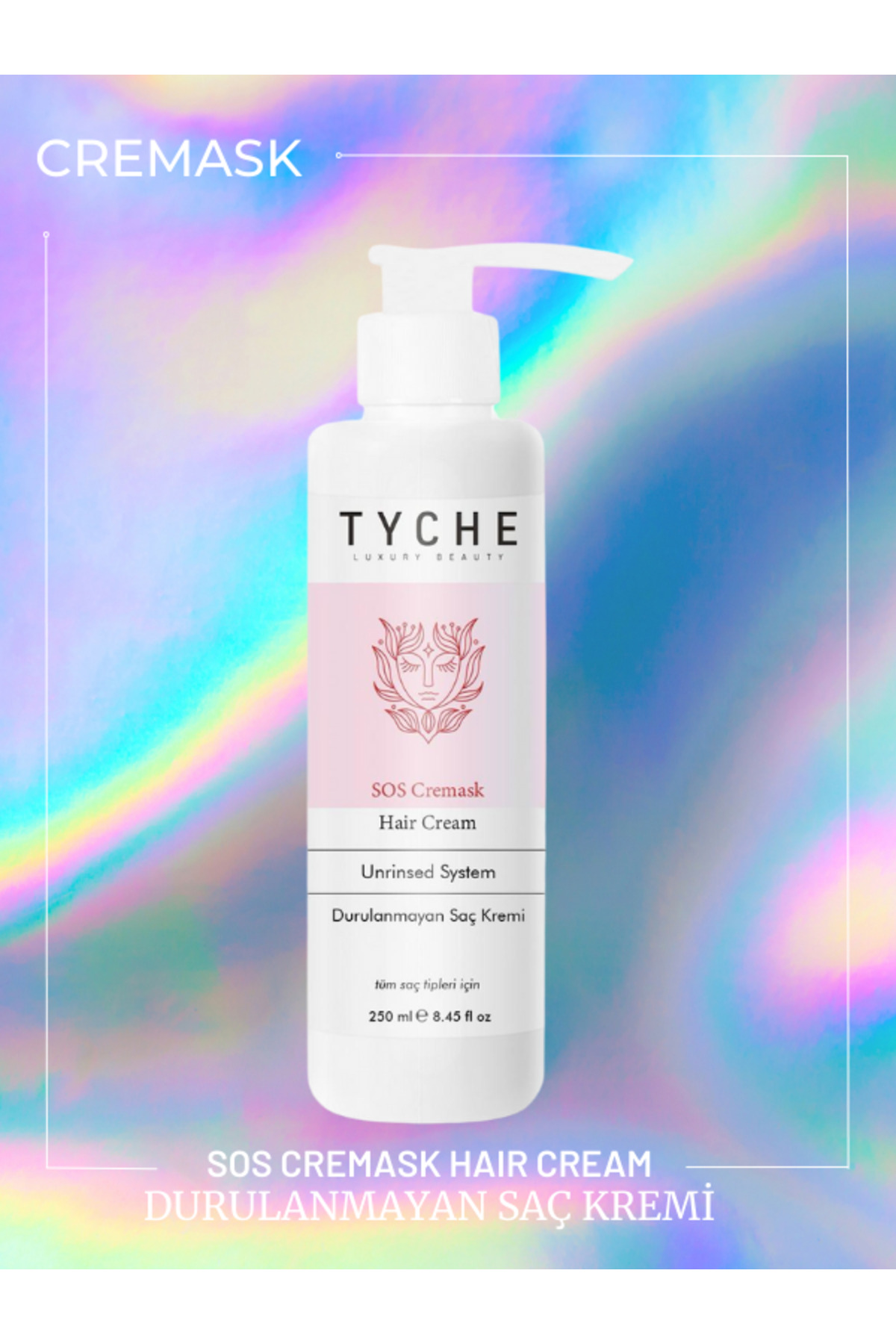 TYCHE LUXURY BEAUTY Durulanmayan Bağ Onarıcı Saç Kremi Sos Cremask Unrinsed System 250ml — TK00108