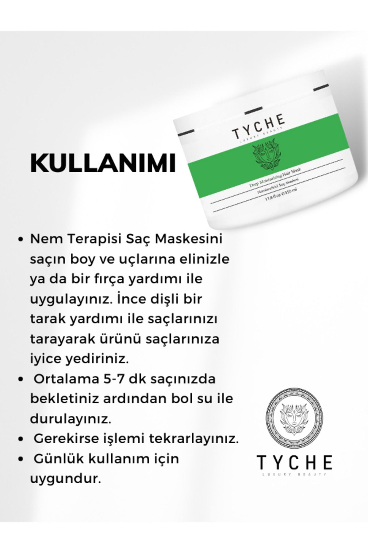 Kuru Saçlar Için Nemlendirici Saç Maskesi Deep Moisturizing Hair Mask 350ml — TK00116 — تصویر 4 از 4