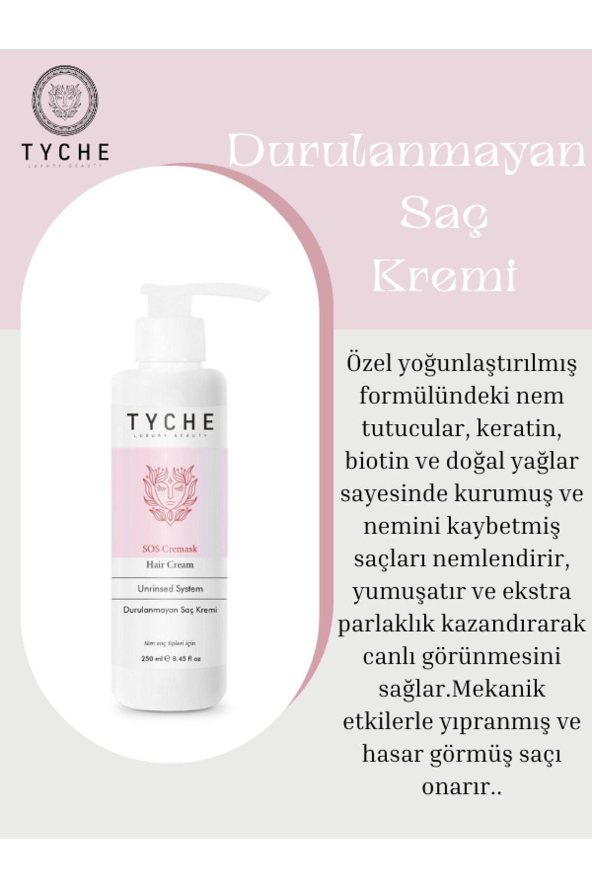 Durulanmayan Bağ Onarıcı Saç Kremi Sos Cremask Unrinsed System 250ml — TK00108 — تصویر 6 از 7