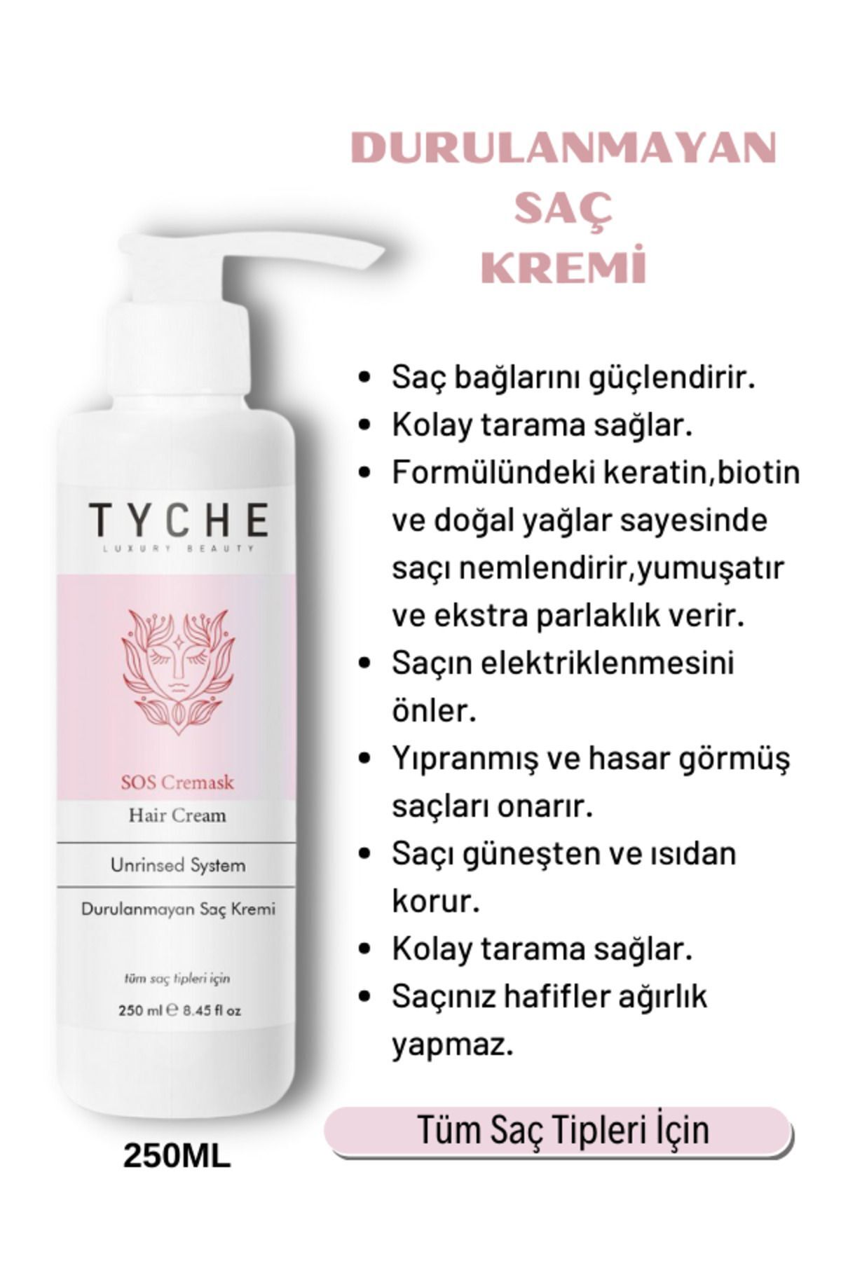 Durulanmayan Bağ Onarıcı Saç Kremi Sos Cremask Unrinsed System 250ml — TK00108 — تصویر 2 از 7