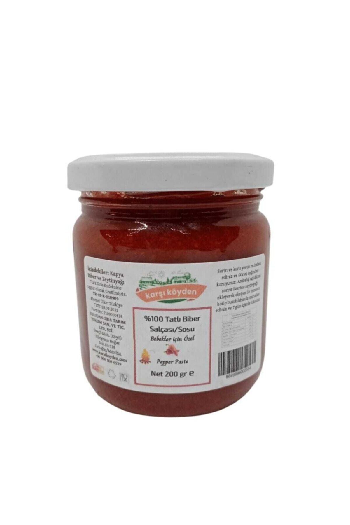 Karşı Köyden Biber Salçası - Tuzsuz -200 gr Bebek Salçası