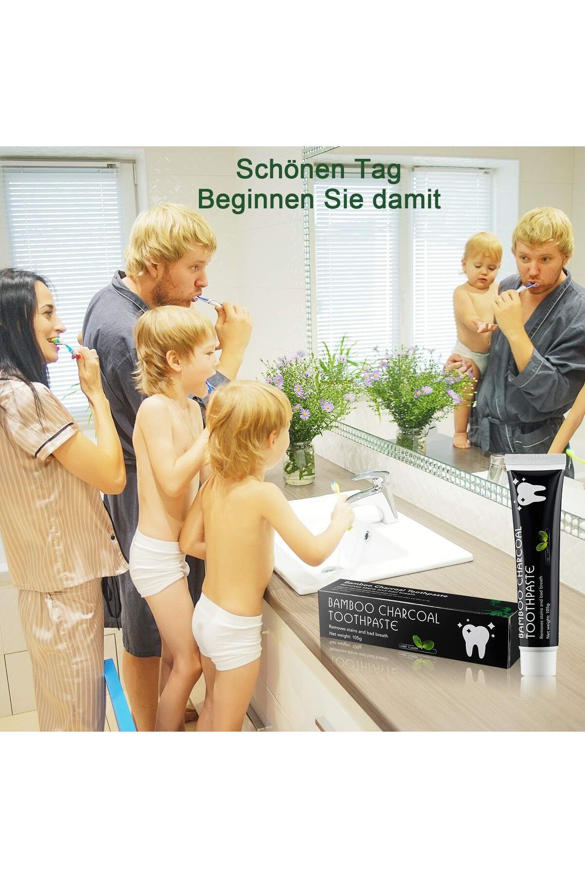 Generic-Activated Charcoal Toothpaste, Teeth Whitening, Bamboo Charcoal Toothpaste, Natural Black Toothpaste 7
