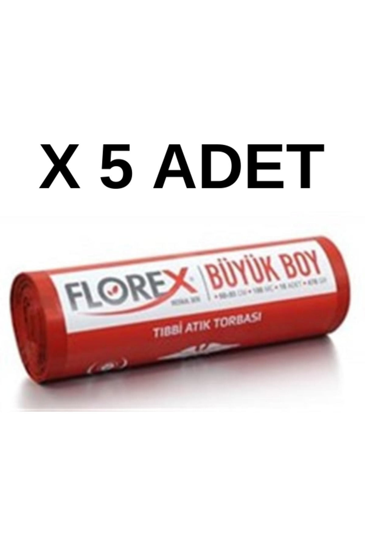 GZ Medikal Tıbbi Atık Torbası (POŞETİ) 60 Cm*85 Cm Büyük Boy) 10 Adet X 5 Rulo