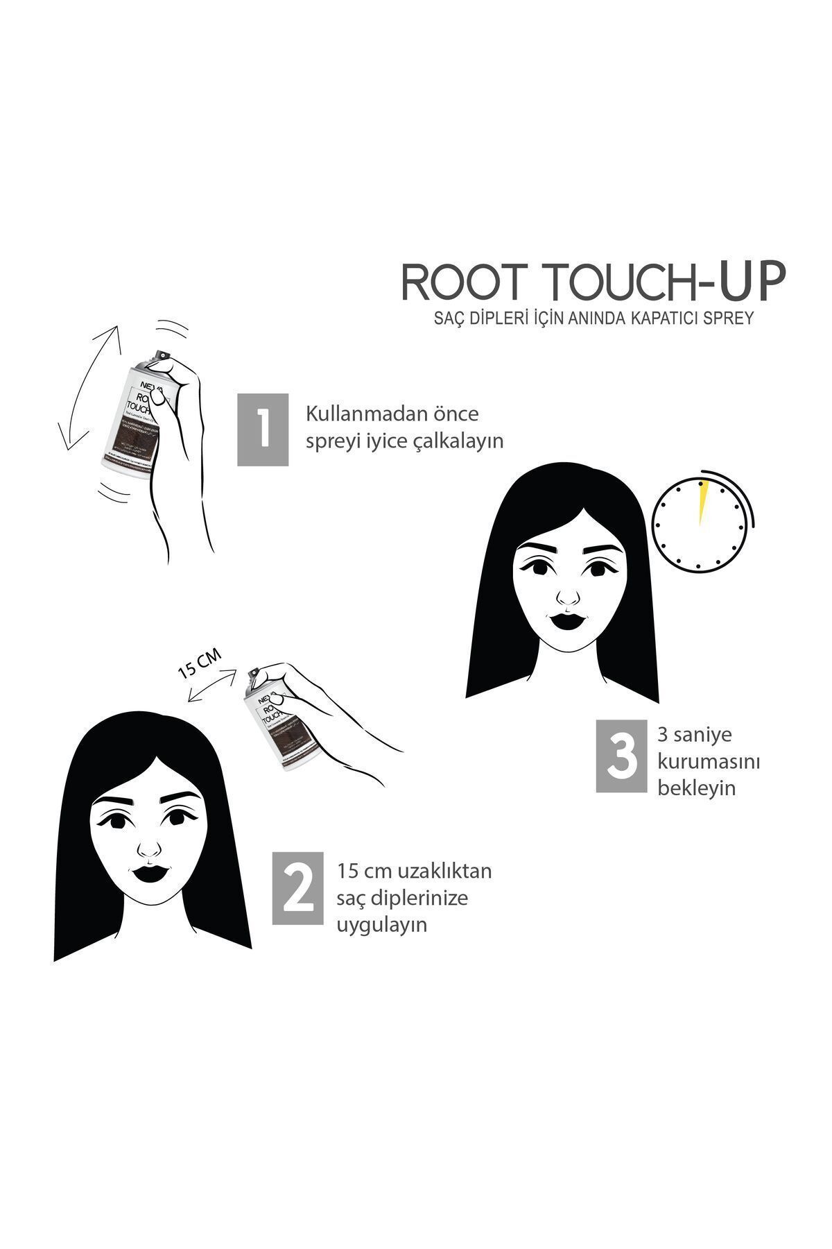 رنگ مو چند مردانه و زنانه Root Touch Up 2 مجموعه برای قسمت های پایین موهای قهوه ای تیره اسپری فوری 75 میل Root Touch-Up
