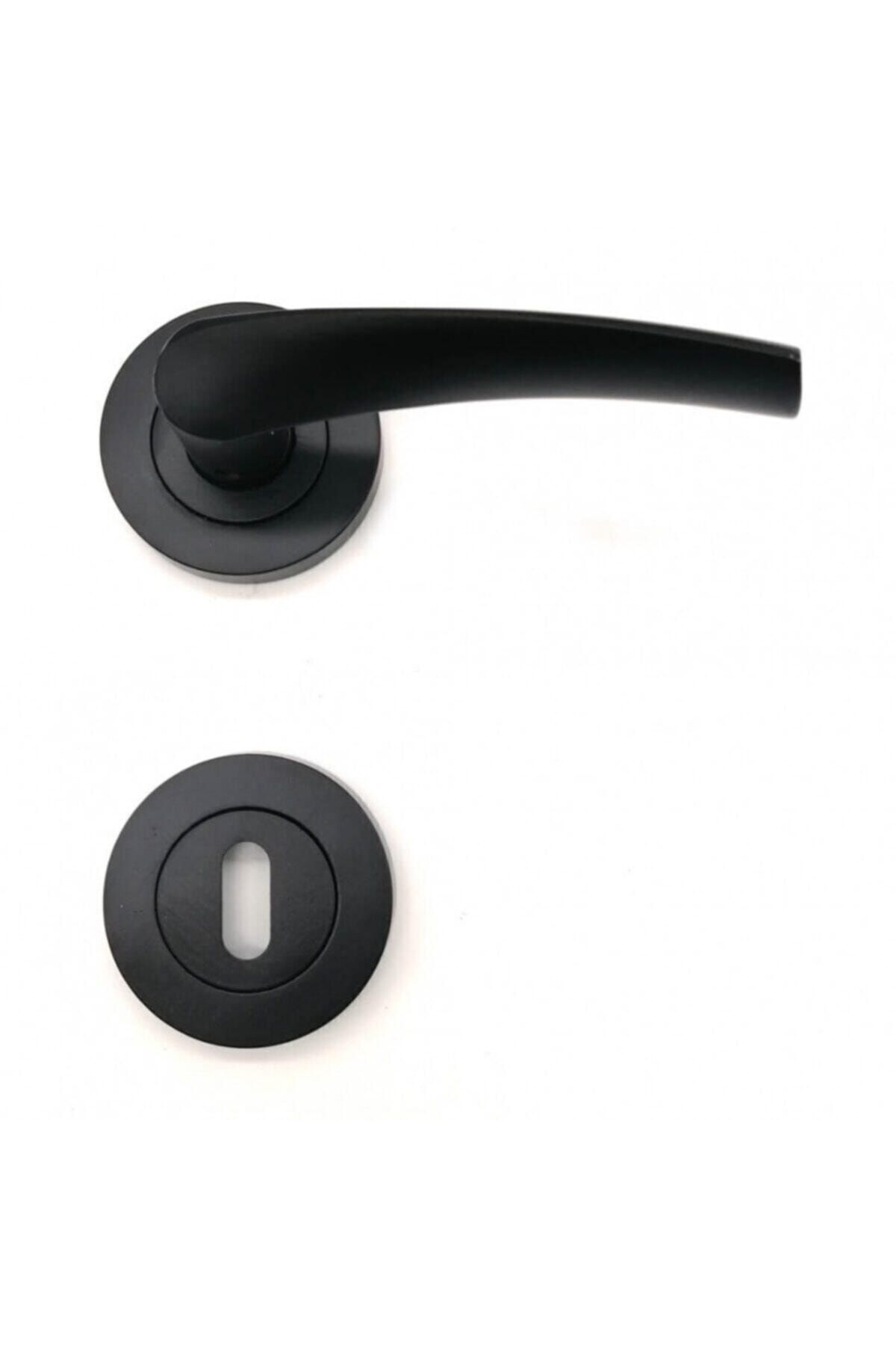 Gökhan Bravo Stainless Badge Matte Black Room Interior Door Handle - 1 Door Set