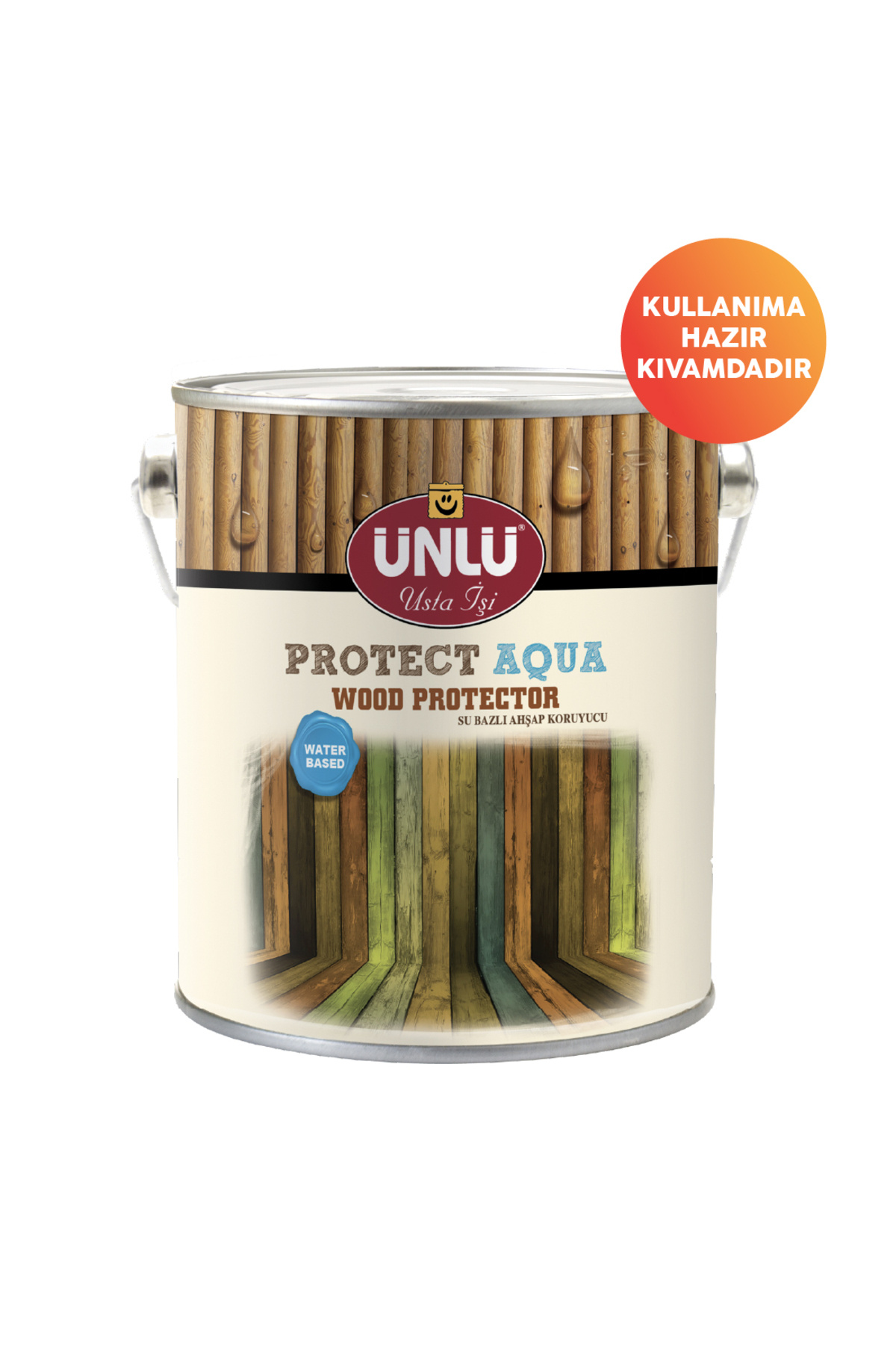 Ünlü Boya Ünlü Protect Aqua Su Bazlı Ahşap Koruyucu 5l 2.grup Yosun Yeşili