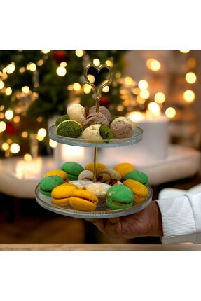 es home collection Radıant Katlı Sunum Tabak 21 X 16cm