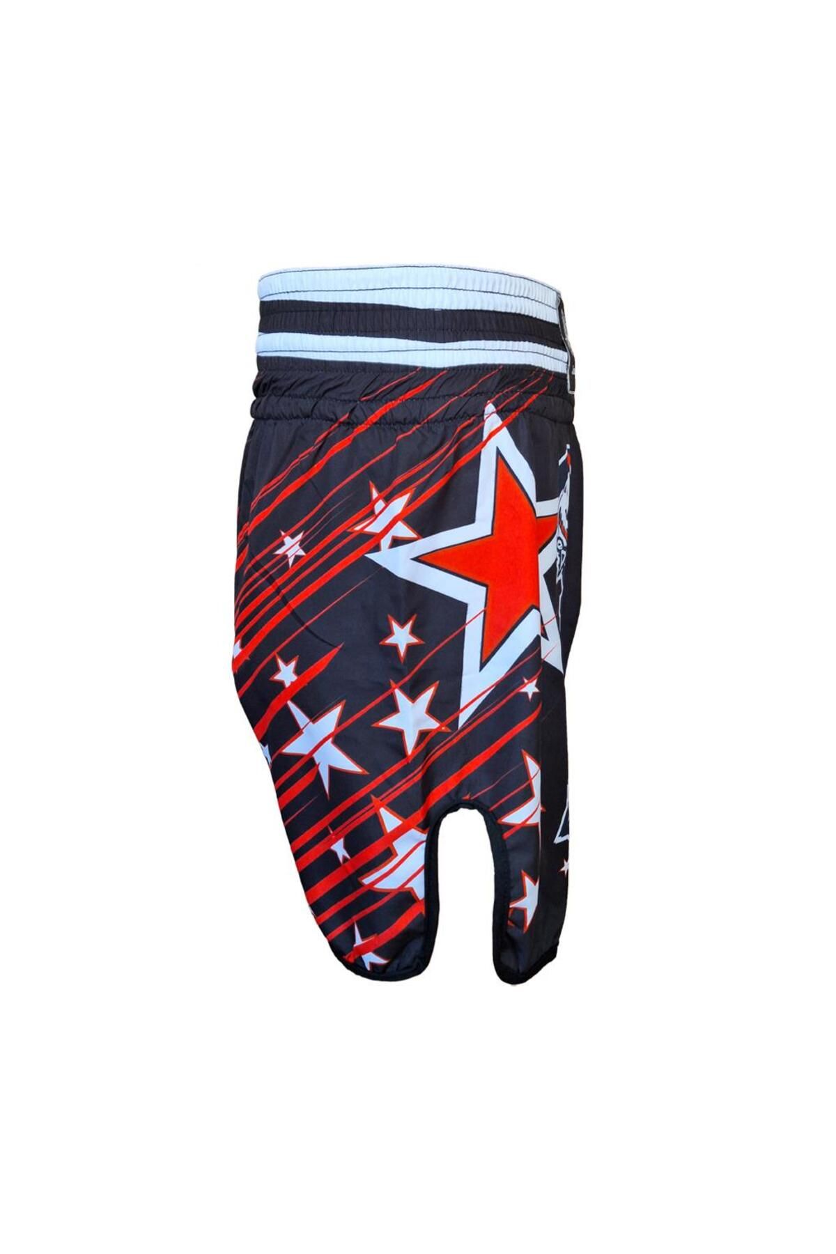 شورت بوکس مردانه و زنانه KB240 KICK BOXING کوتاه دیجیتال چاپ آموزش Dragondo