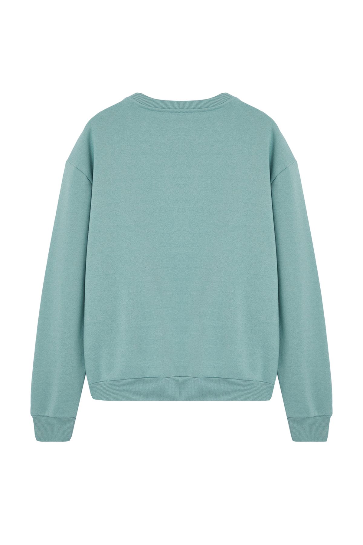 trendyol-man-mens-green-slogan-long-oversized