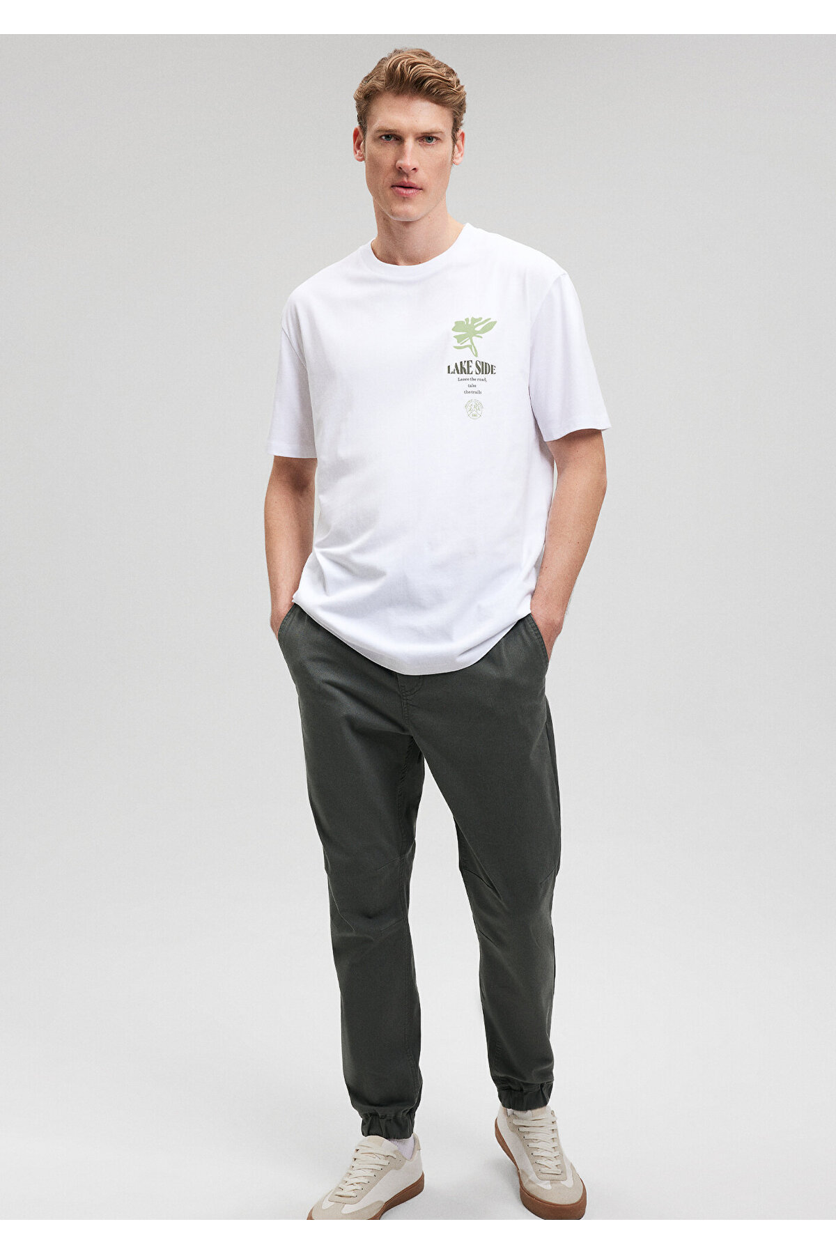 تیشرت مردانه صورتی ماوی | 612021 اورجینال - تصویر 3