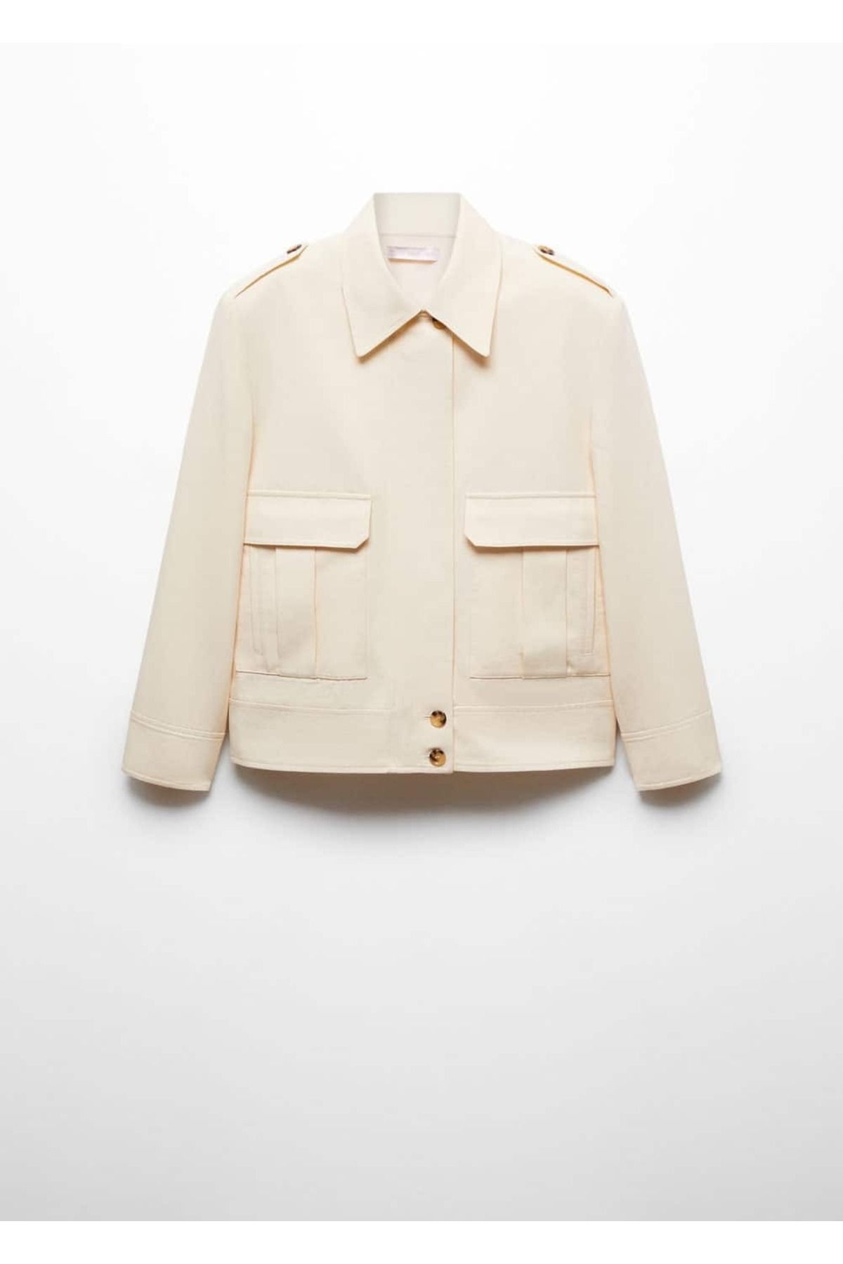 MANGO Woman-Jacket with Pockets and Buttons 3