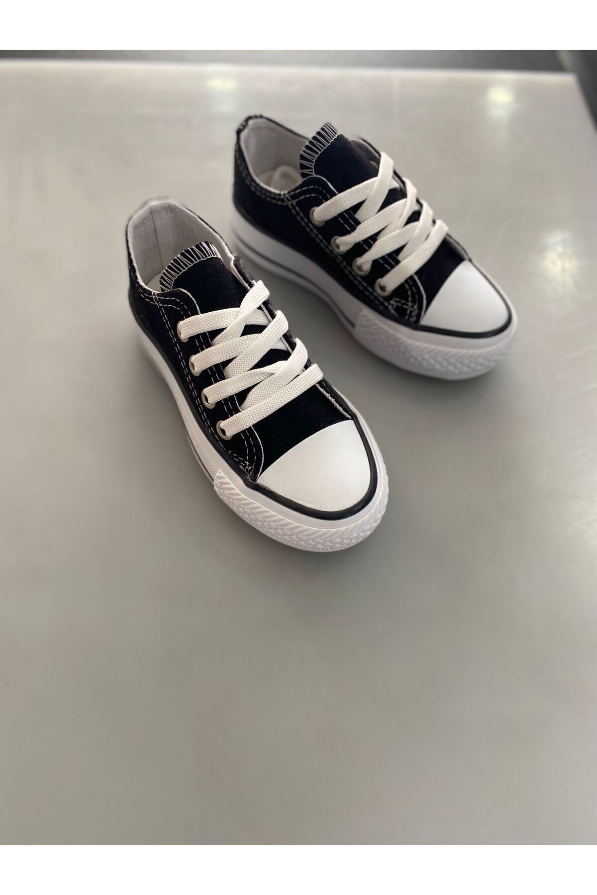 SİYAH KISA KETEN GÜNLÜK ORTOPEDİK  COCUK SPOR AYAKKABI SNEAKER