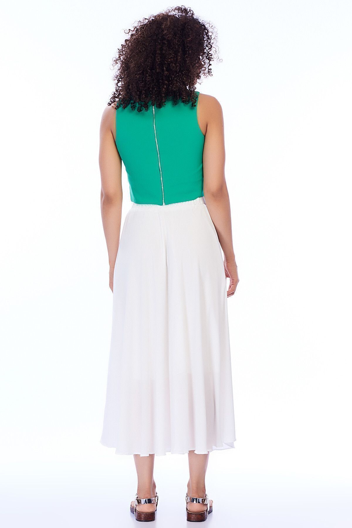 Pitti-Women's White Skirt 20951 2