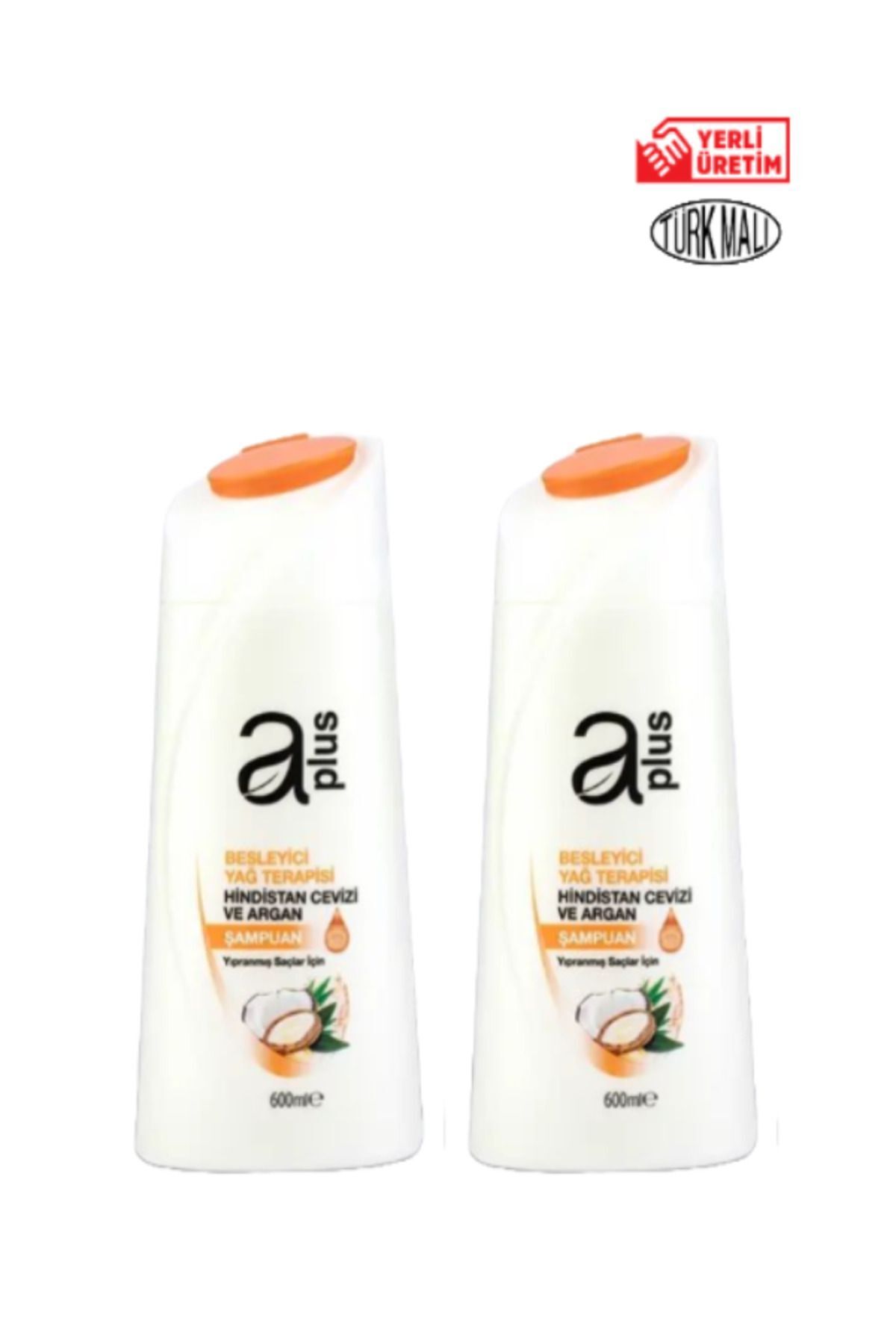 A PLUS-600ml *2 Coconut and Argan Shampoo for Damaged Hair 1