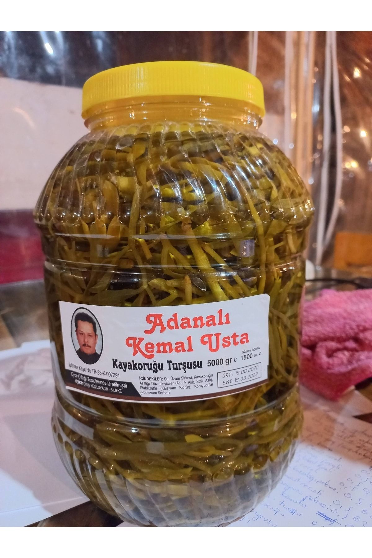 adanalı kemal usta Kayakoruğu Turşusu Kaya Koruğu 5 kg Turşu