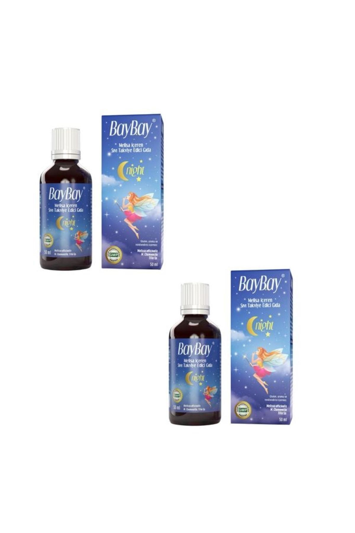 Baybay-Night Drops 2 Pieces - 50 ml Food Supplement Containing Lemon Balm 3