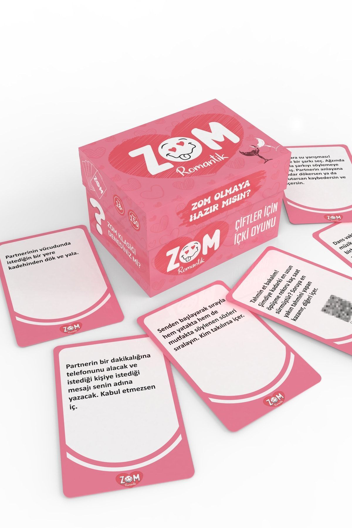 Metranya-Zom Romantic Drinking Game Card Game for Couples Valentine's Day Game with 150 Cards Box Shot Game 2