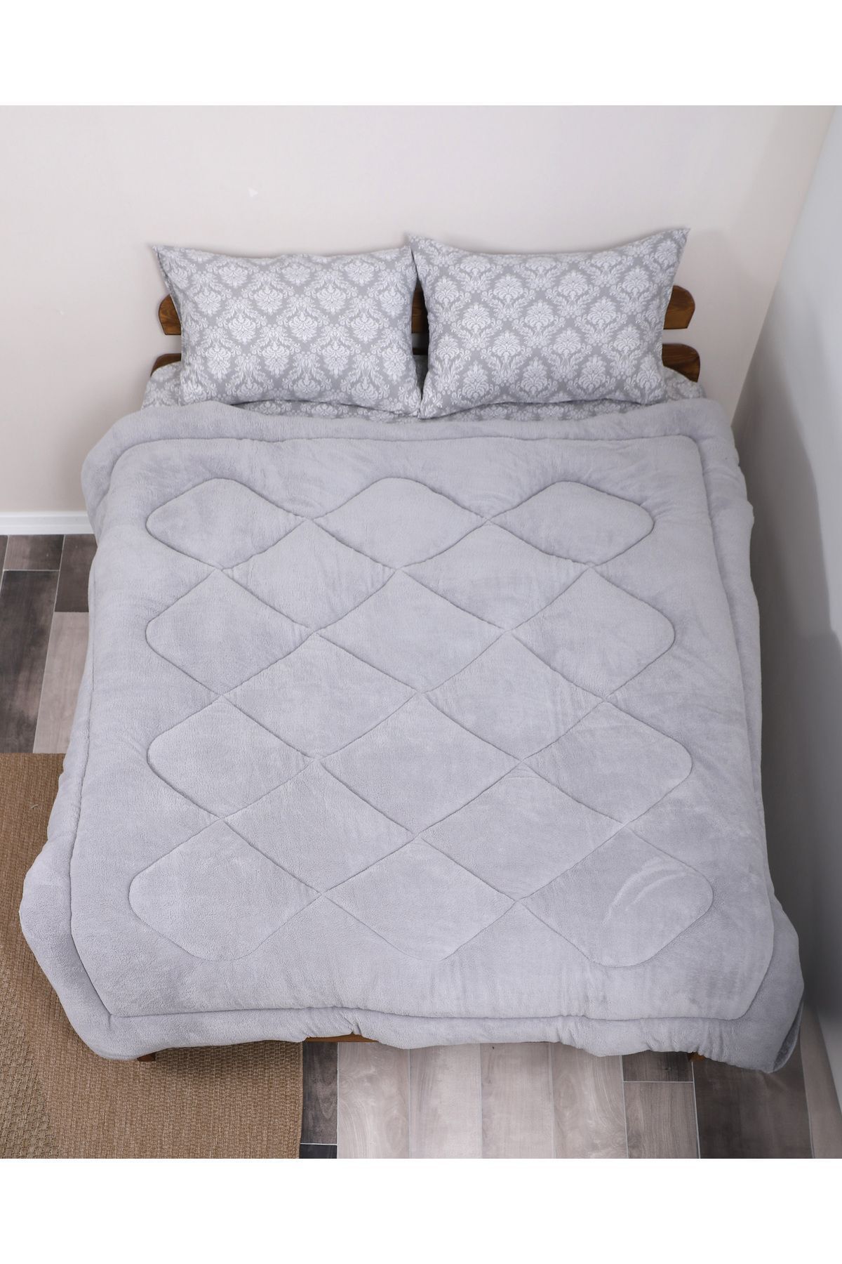 ست خواب دو نفره  خاکستری COTTON HOME | 25 اورجینال - تصویر 8
