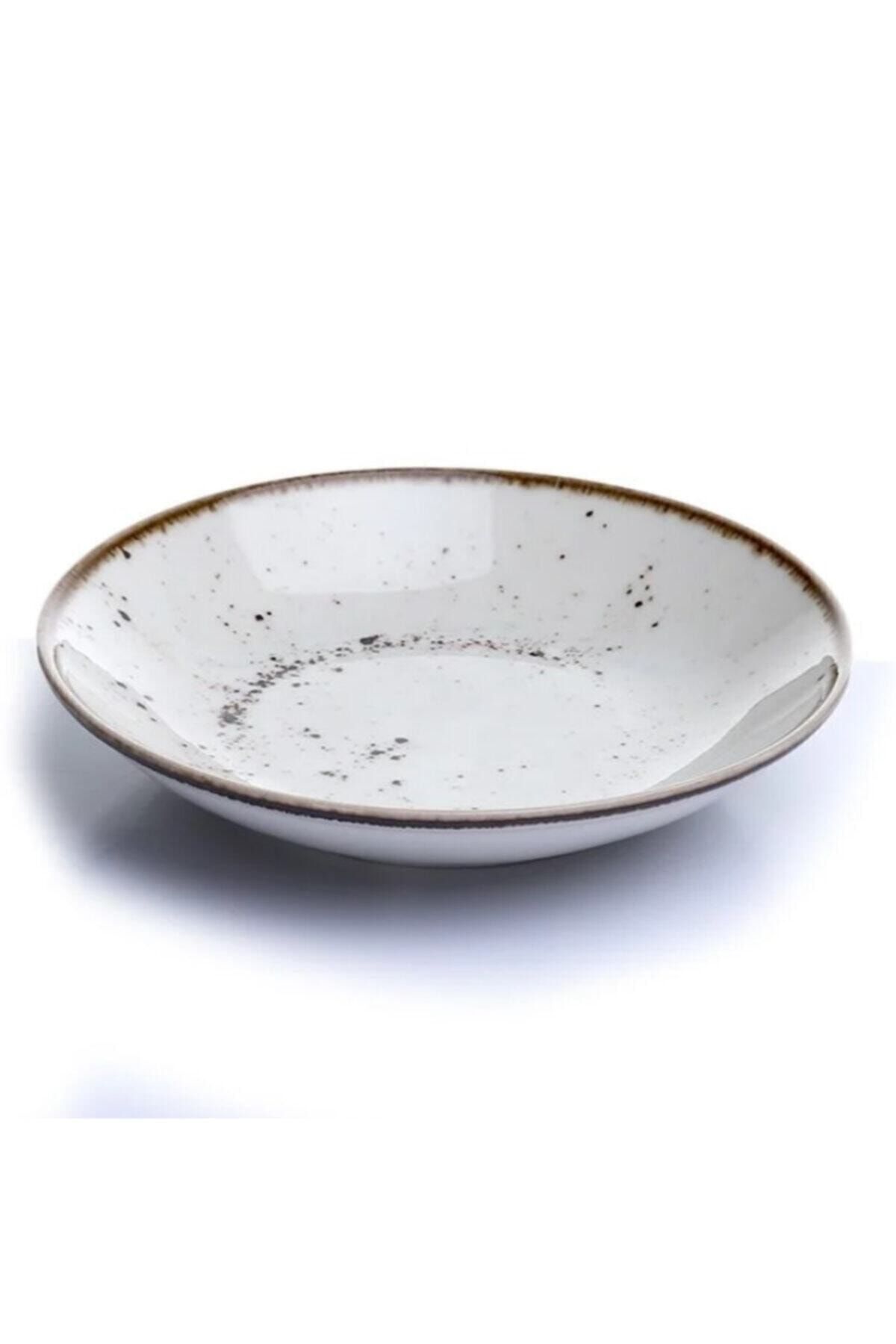 46 Cream 6-Person 6-Piece Deep Plate Set