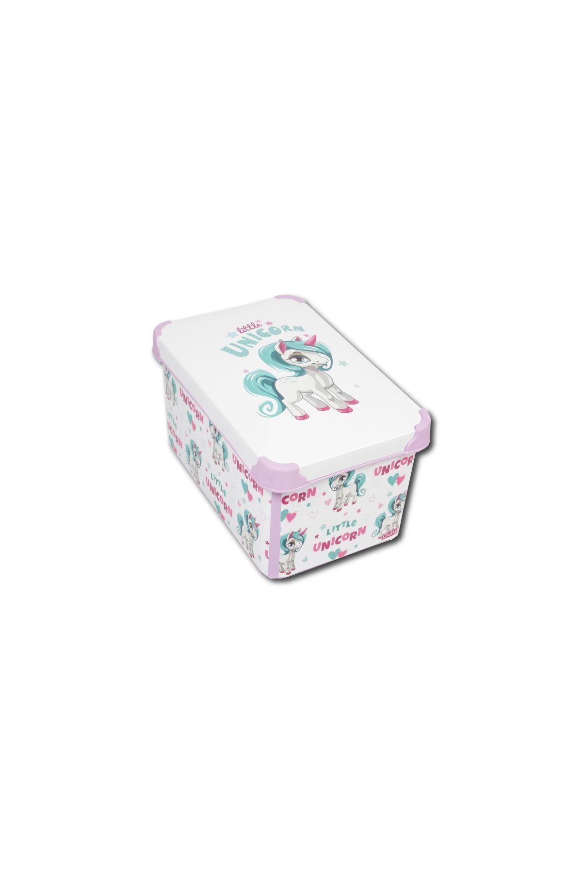 QUTU-Unicorn Patterned 3 Piece Decorative Storage Box Set - Style Box 4