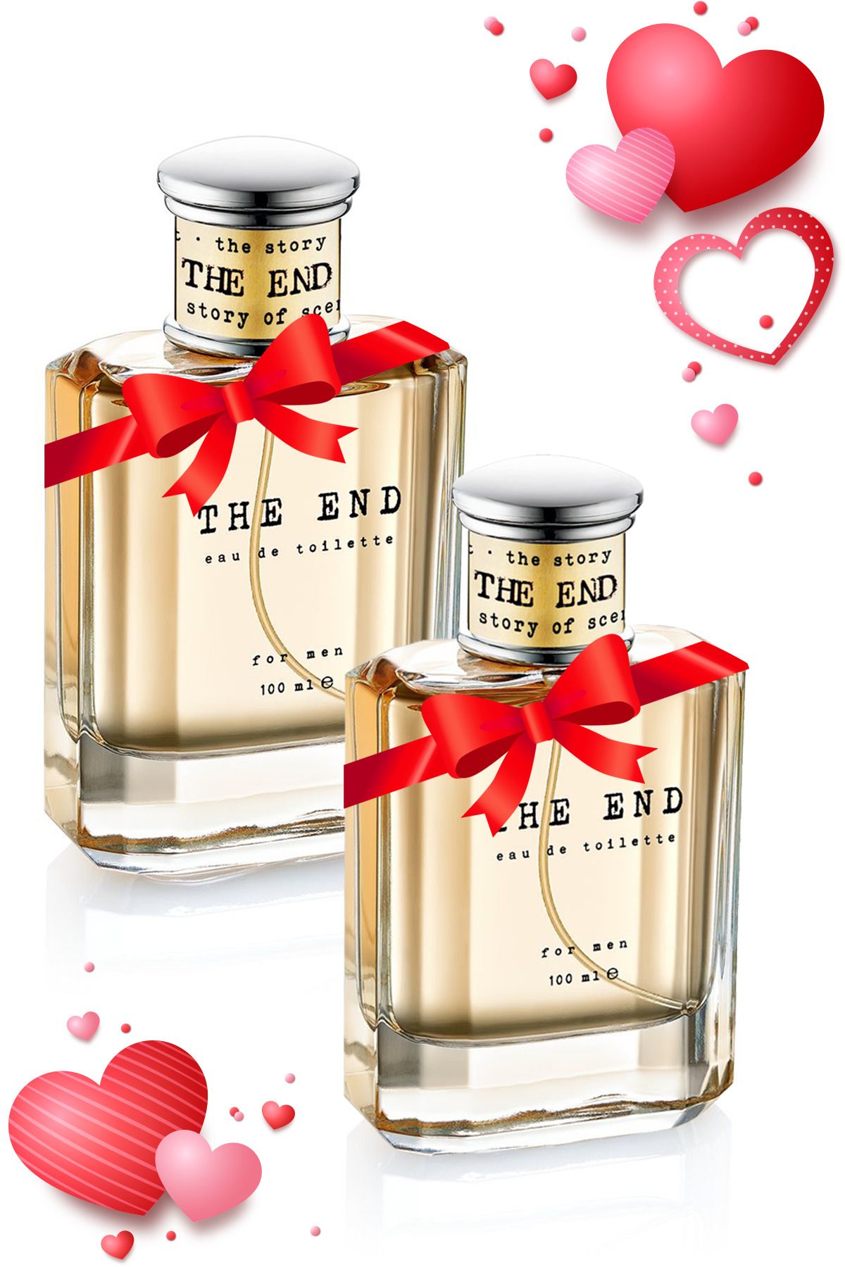 Sevgililer Günü Özel Edt Erkek Parfüm Seti 100  ml X 2 Adet - 1