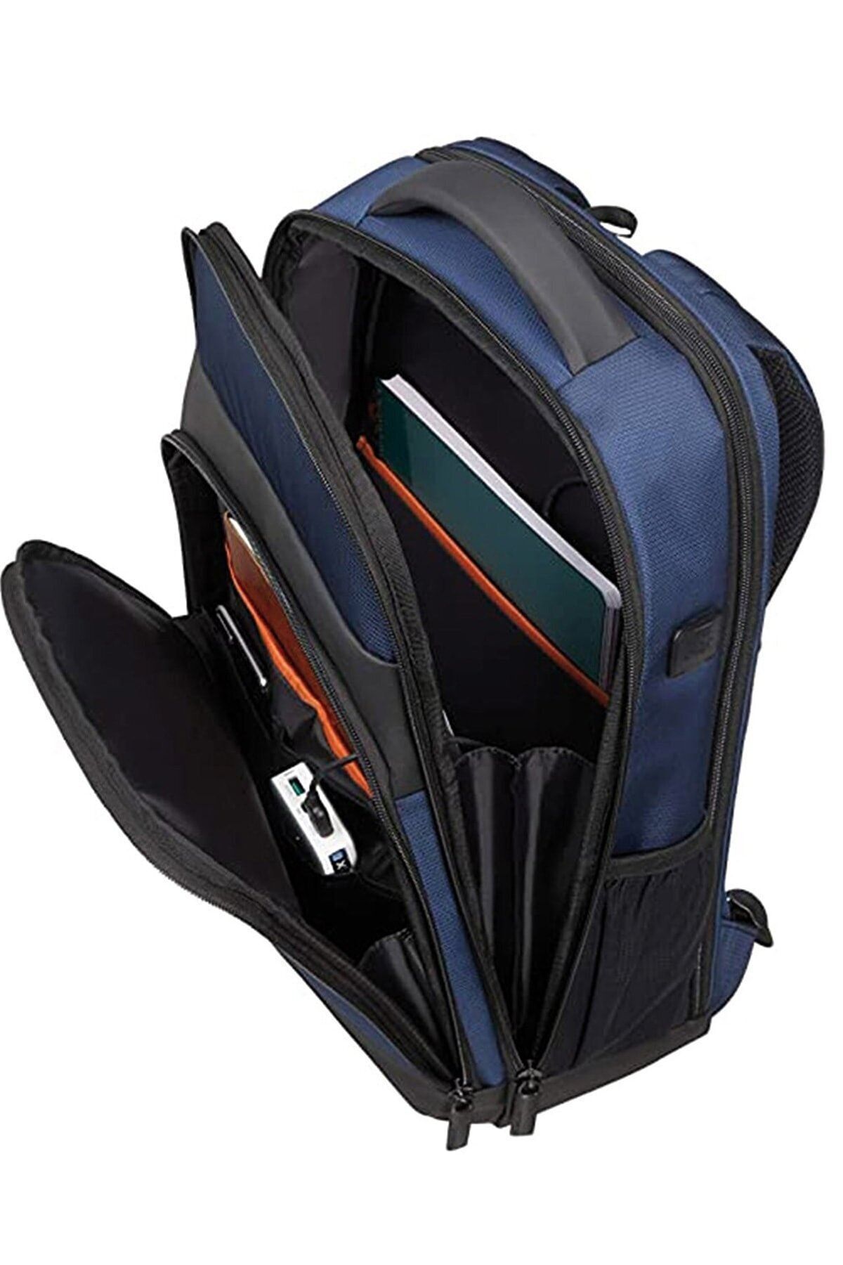 Samsonite-Mysight Kf9-01-003 14.1" Notebook Backpack - Blue with USB Port 3