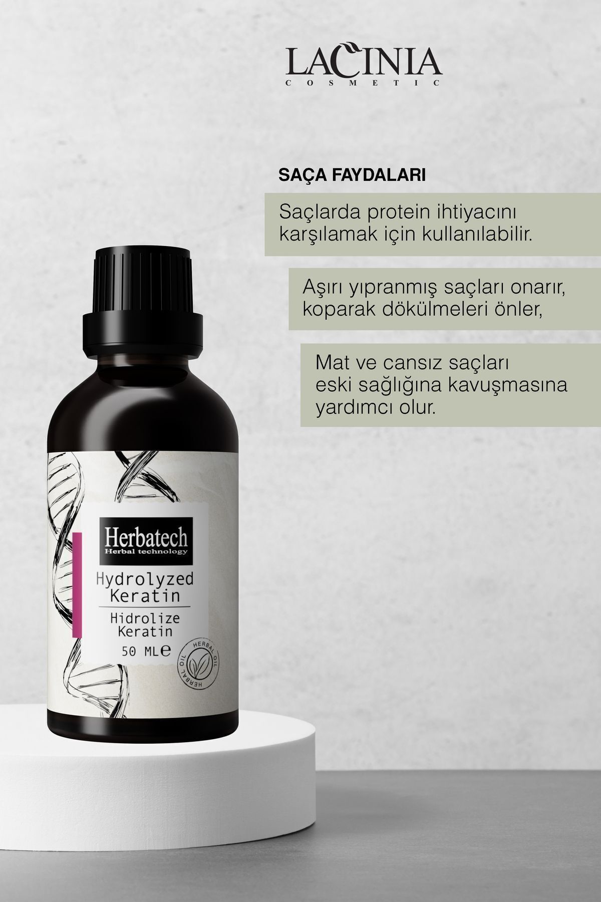 Yıpranmış Saçlara Özel Hidrolize Keratin 50ml — NRM286 — تصویر 2 از 4