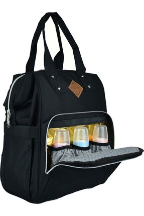 Bagimoo Anne Bebek Bakım Sırt Çantası Biberon Termoslu Sıvı Geçirmez Bebek Ça...